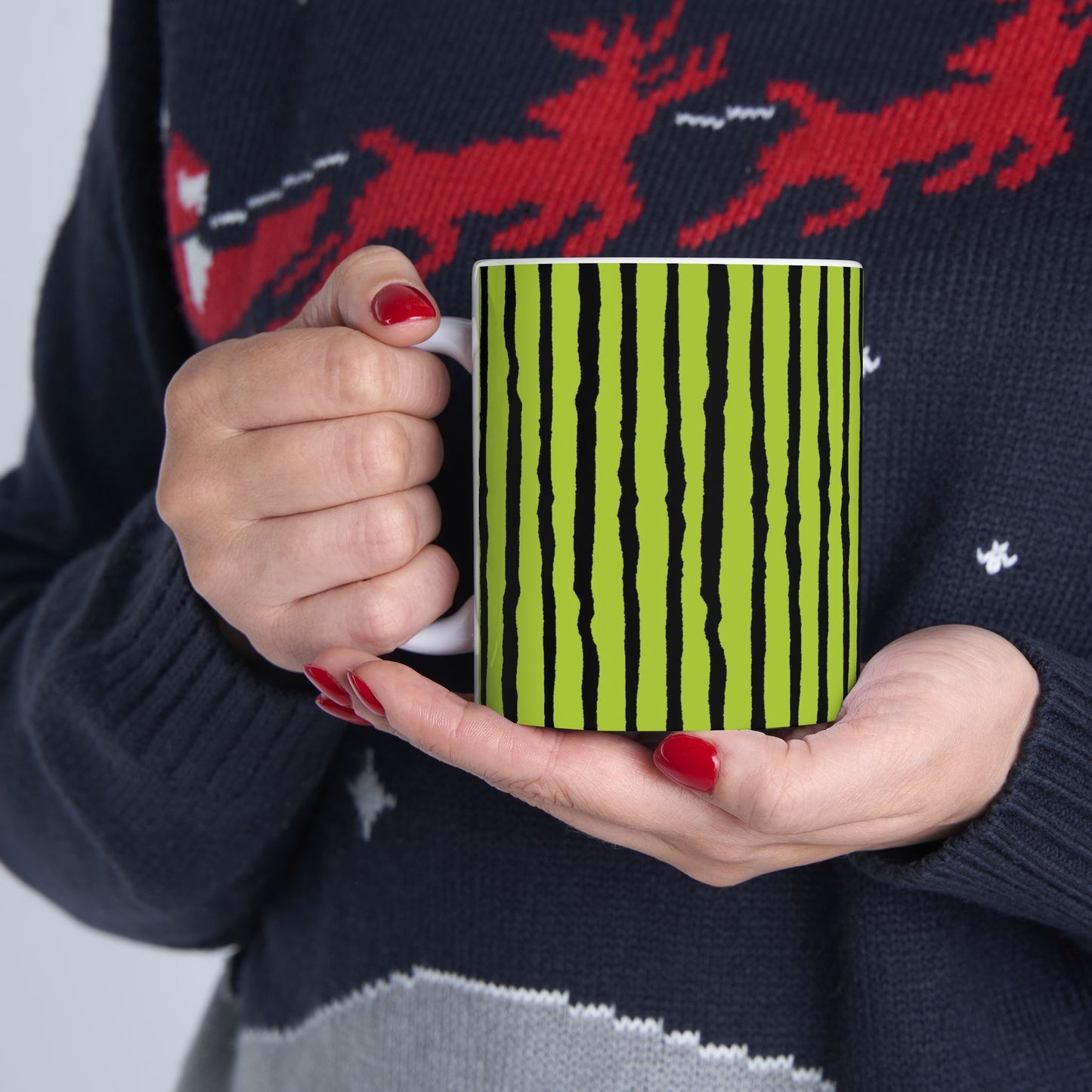 Sorta Stripe Green / Black Cup