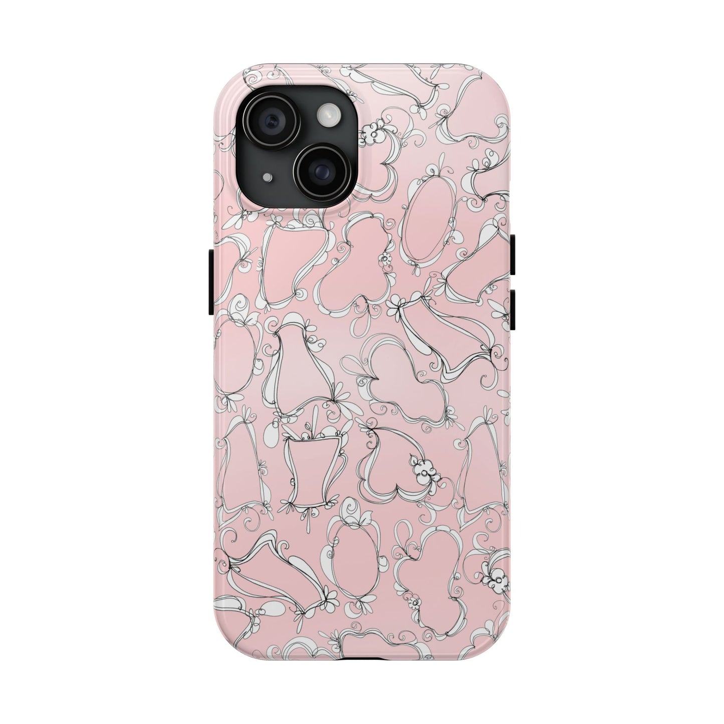Fancy Frames Pink / White Phone Case