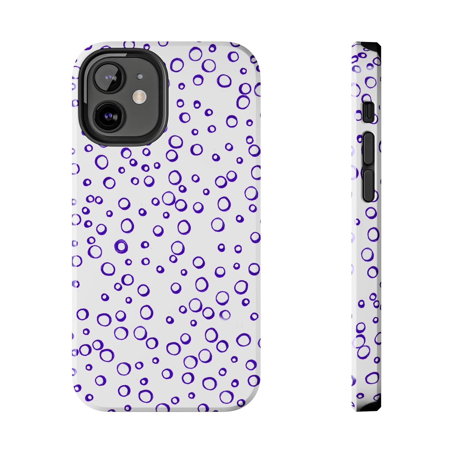 Blue See Through Dots Phone Case