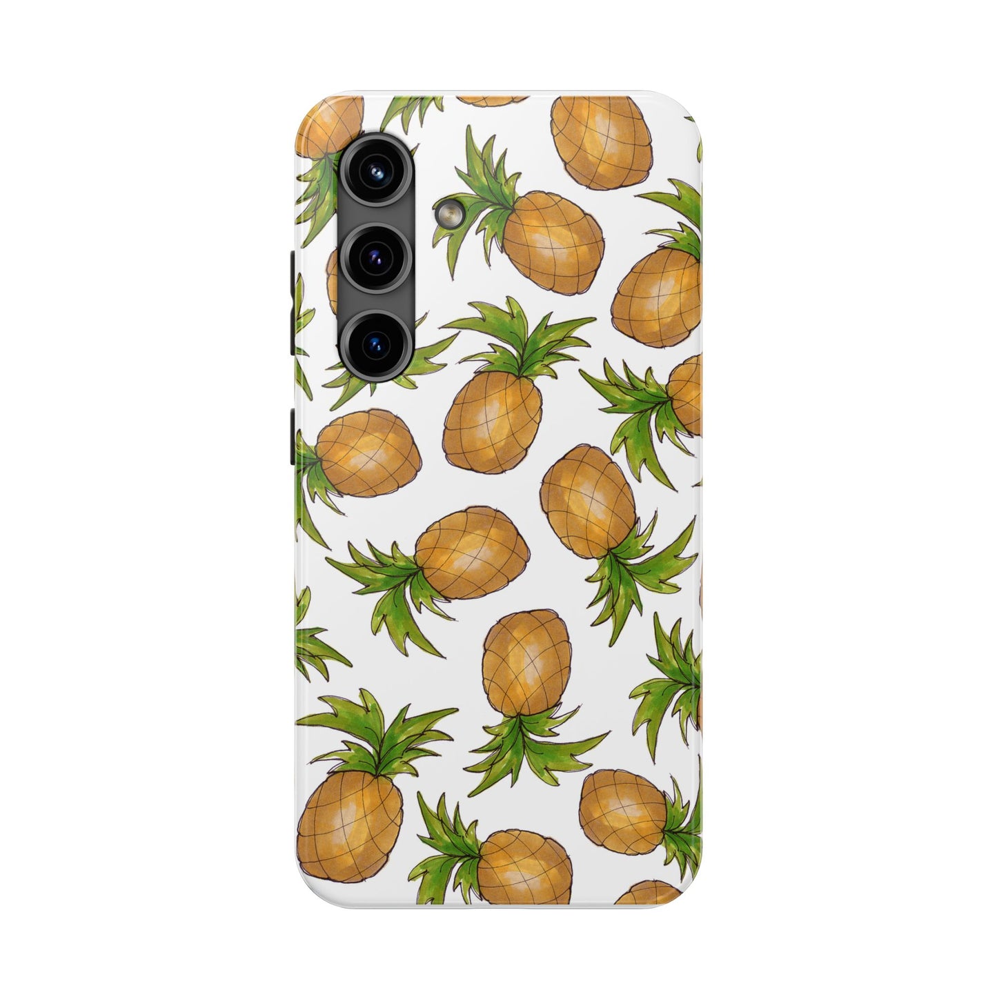 Pineapple Toss White Phone Case