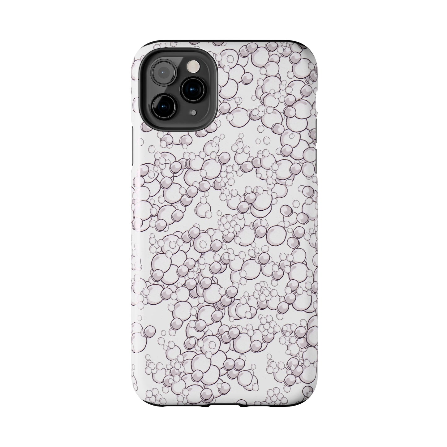 Bubble Dots White Phone Case