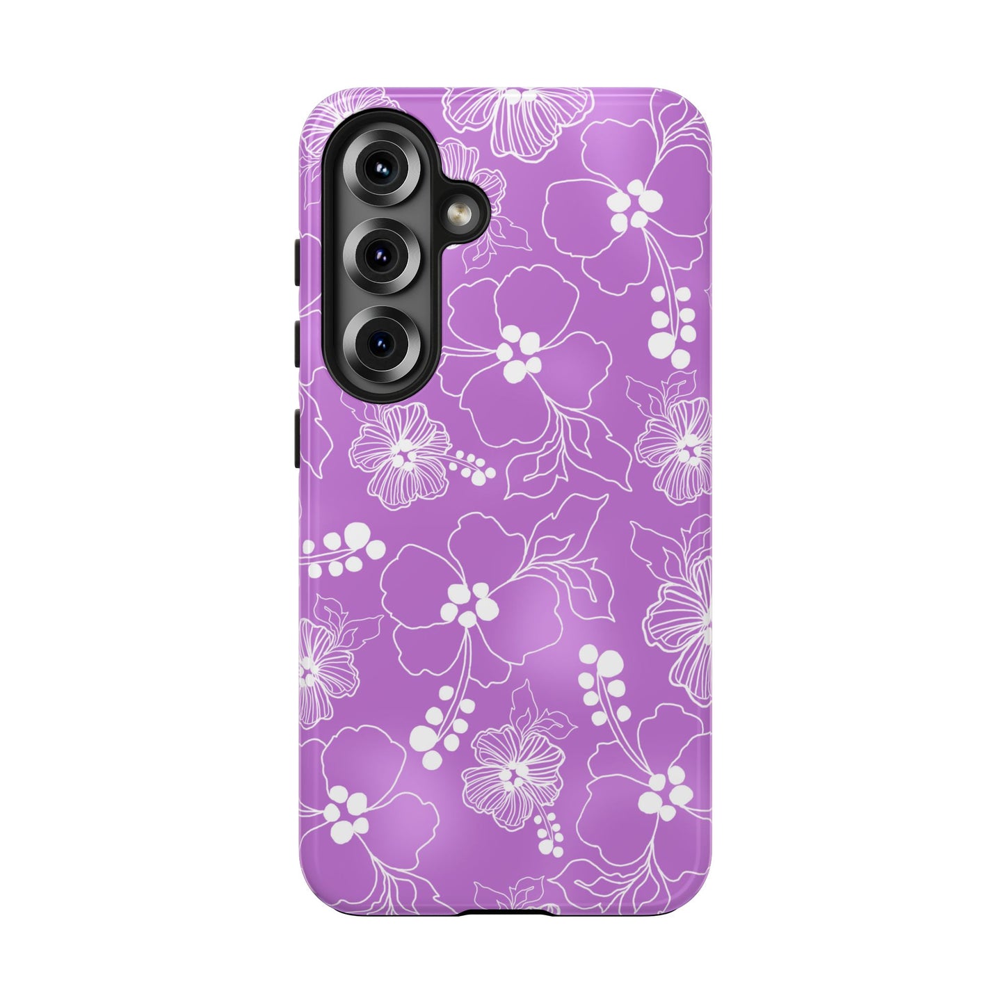 Lacey Hibiscus Orchid Phone Case