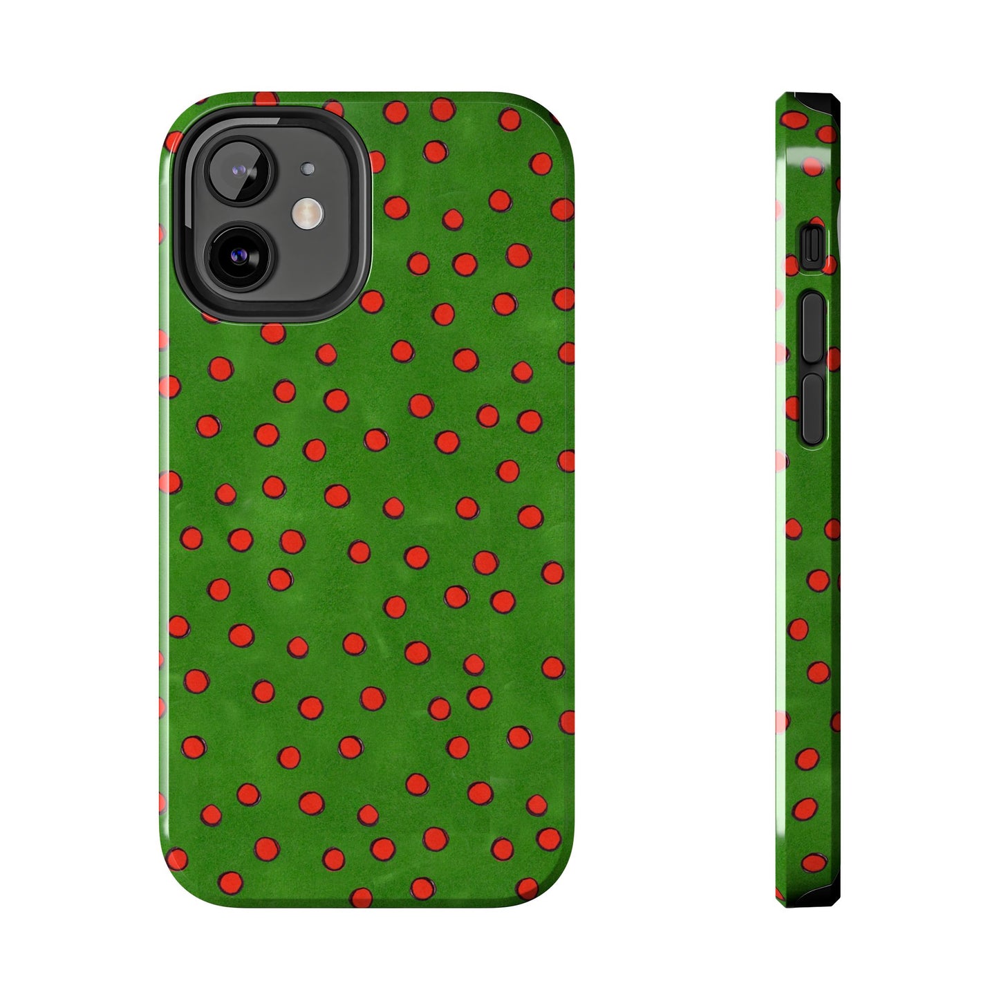 Dinky Dots Green / Red Phone Case
