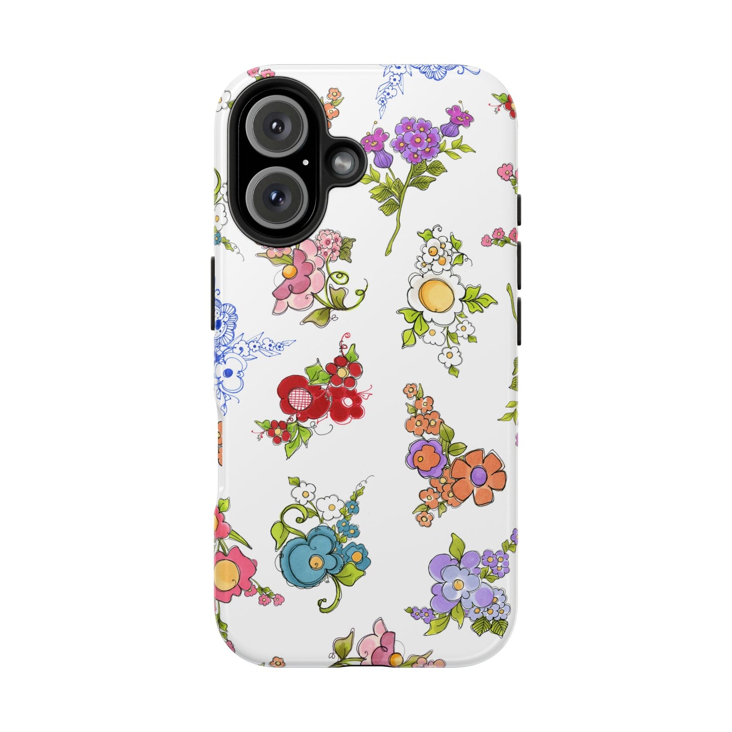 Mixed Bouquets White Phone Case