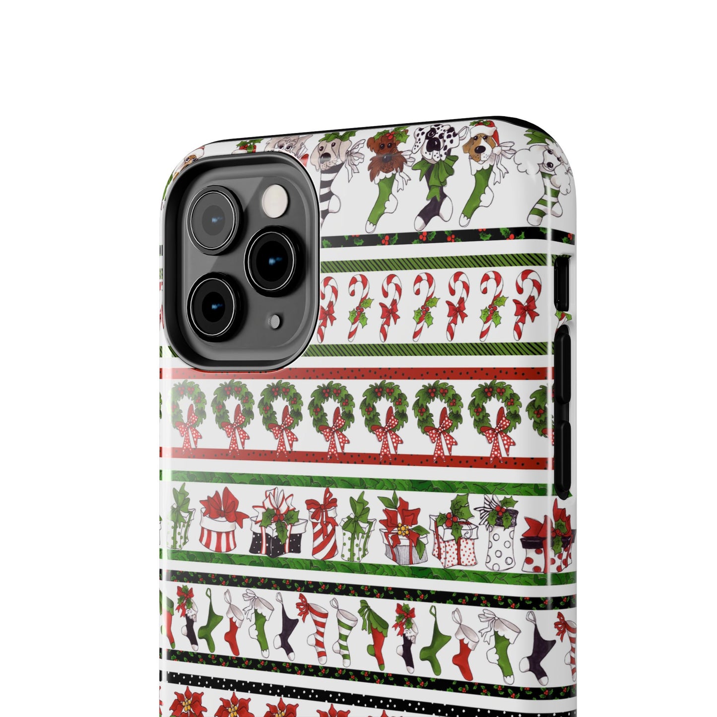 Holiday Borders White Phone Case