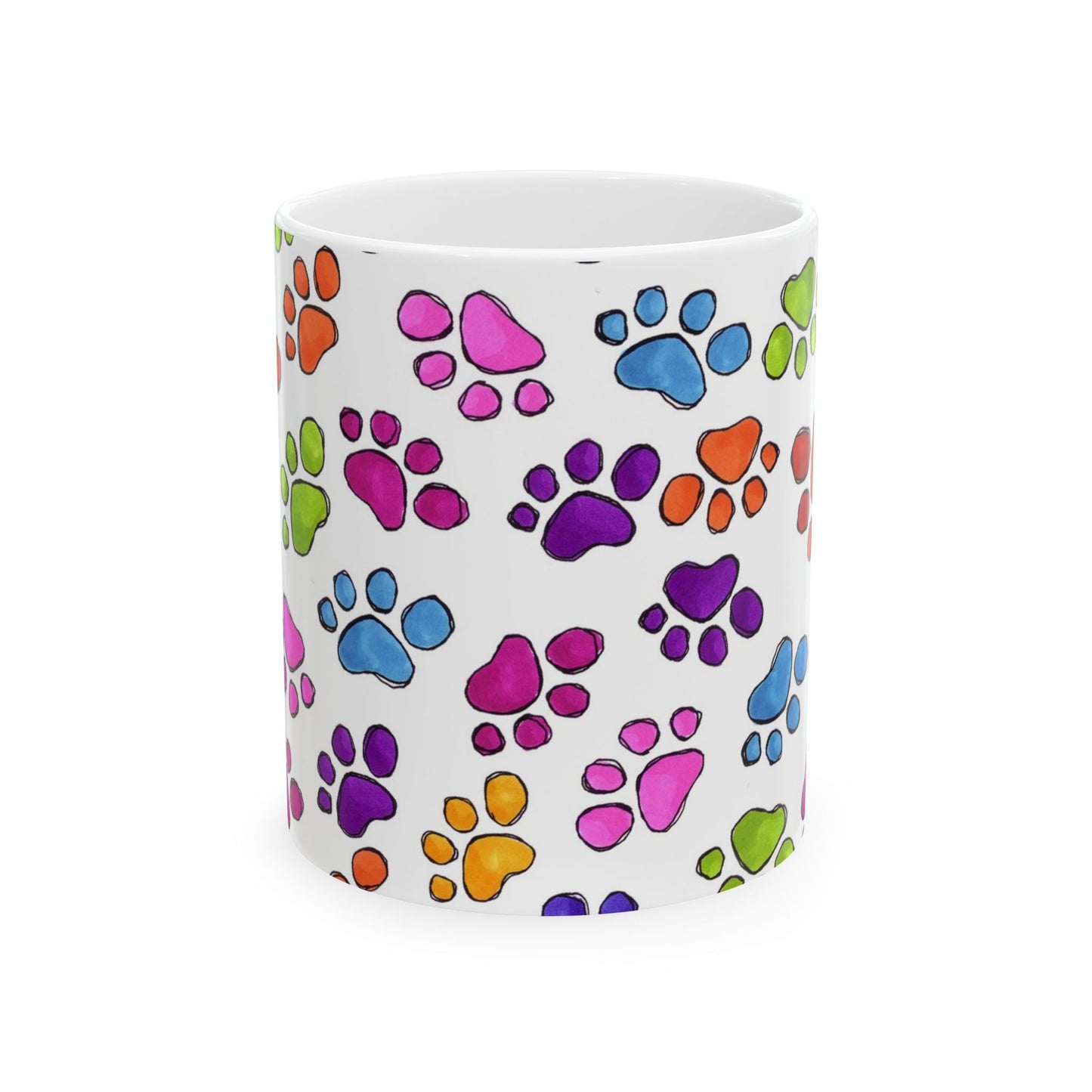 Fancy Paws White / Multi Cup