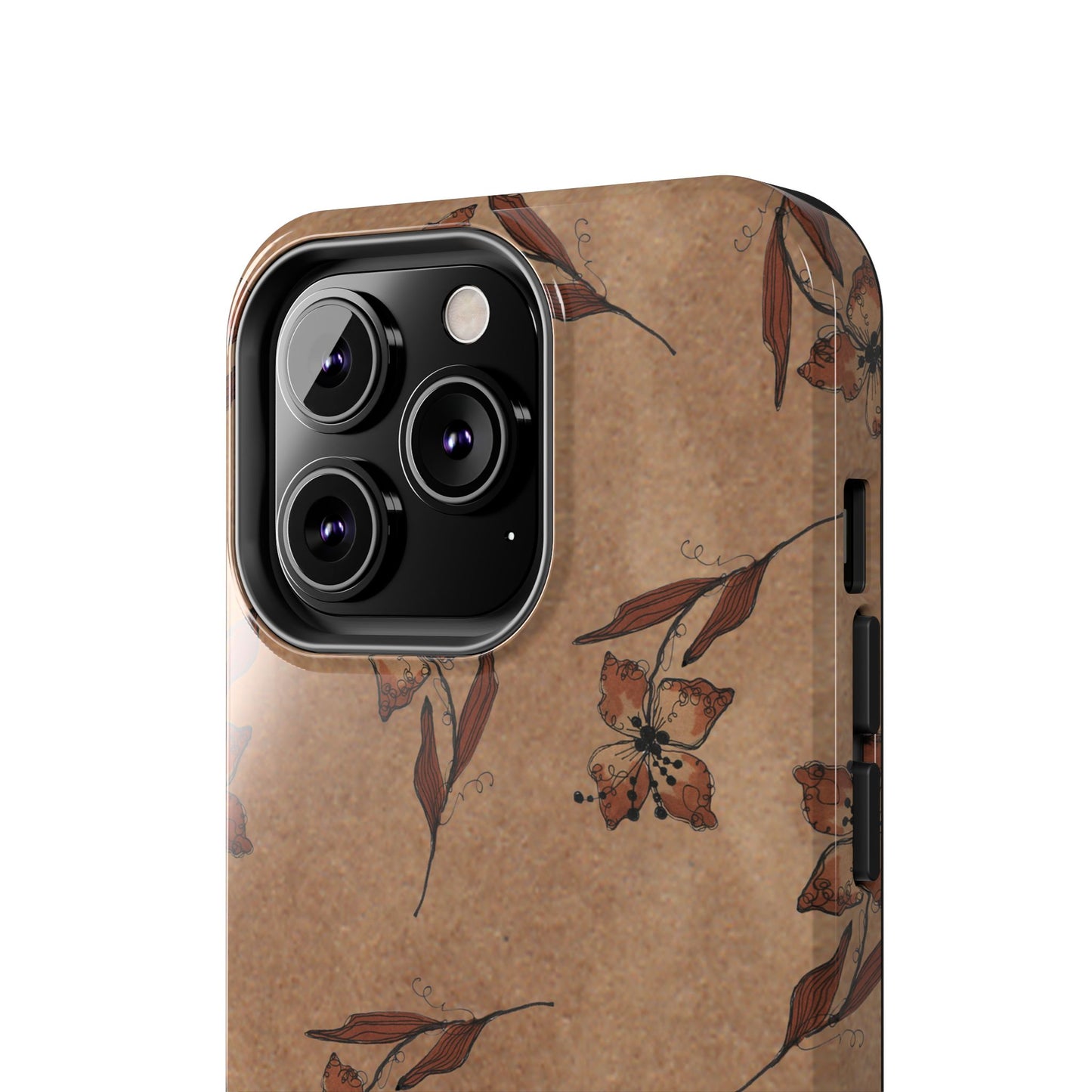 Brown Buds Phone Case