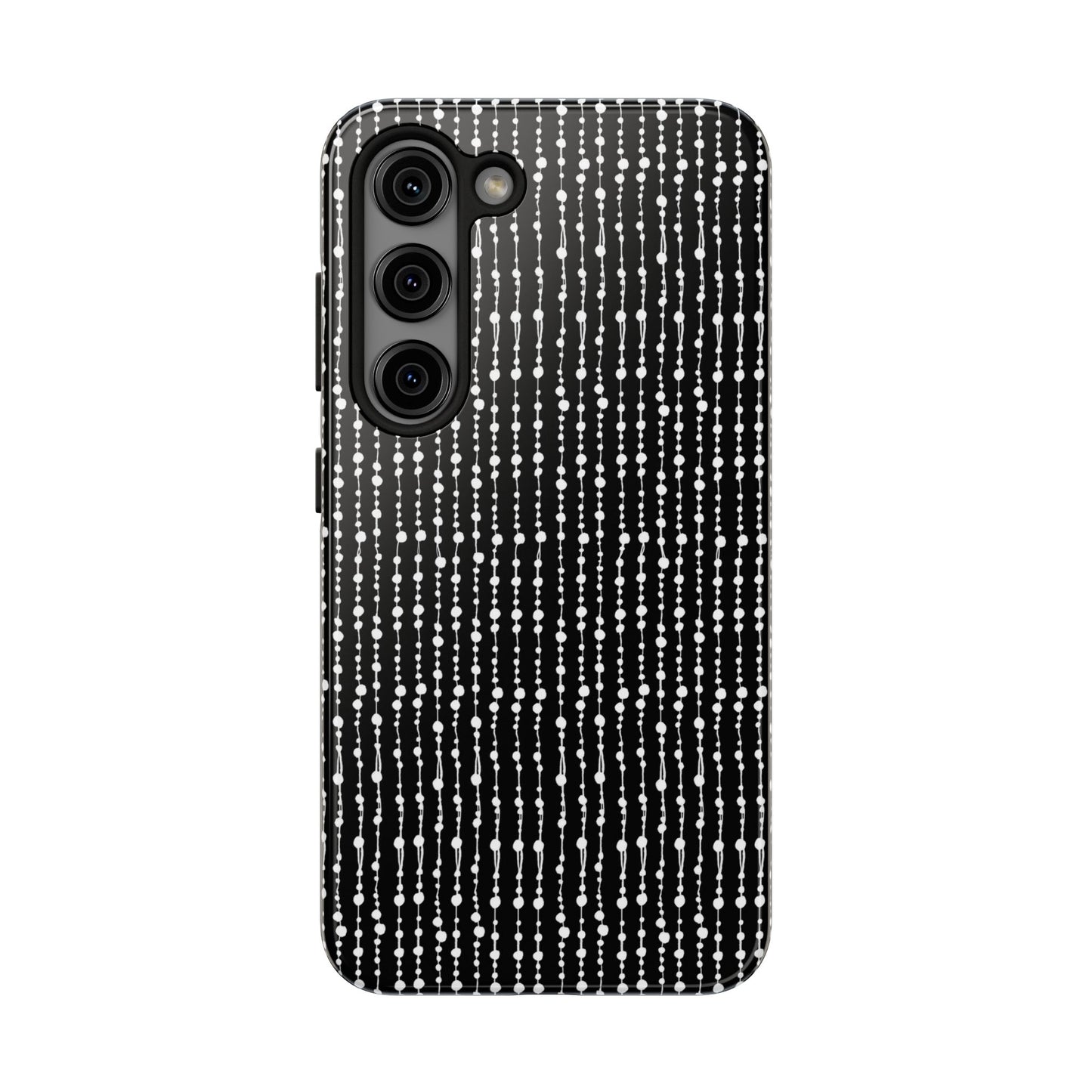 Beaded Curtain Black / White Phone Case