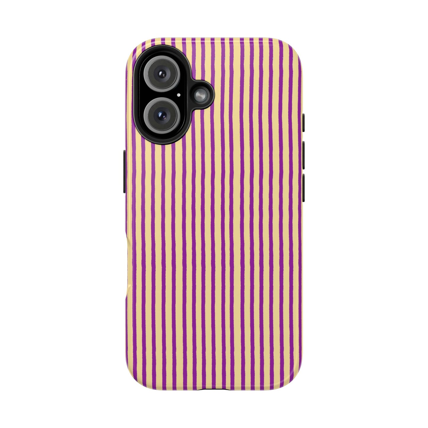 Stripe Yellow / Purple Phone Case