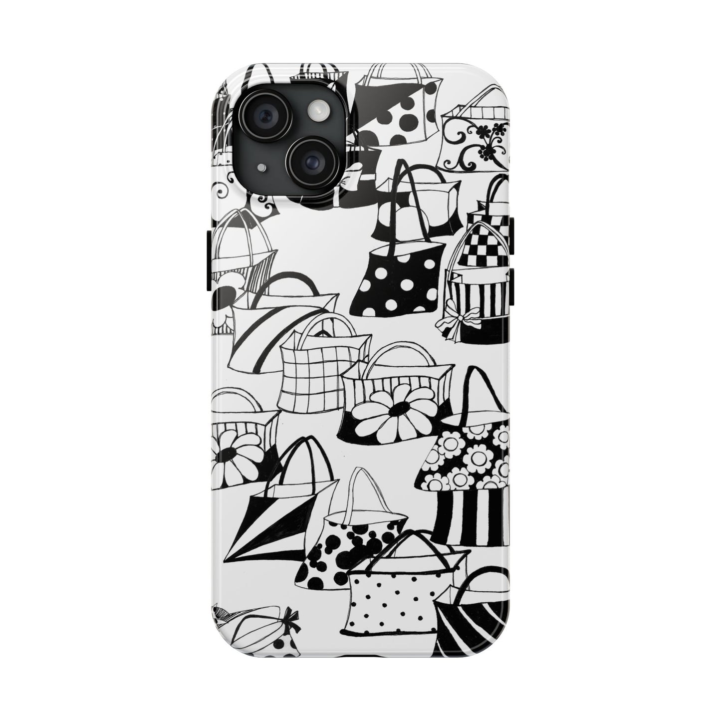 Totes White / Black Phone Case
