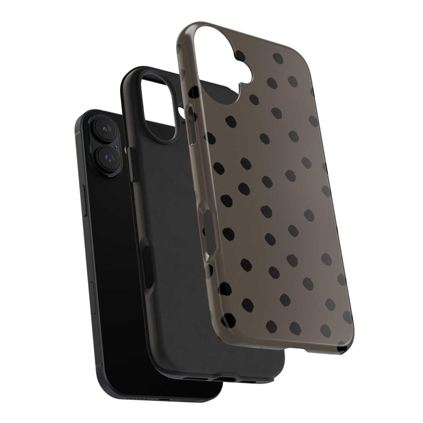 Dinky Dots Toast / Black Phone Case