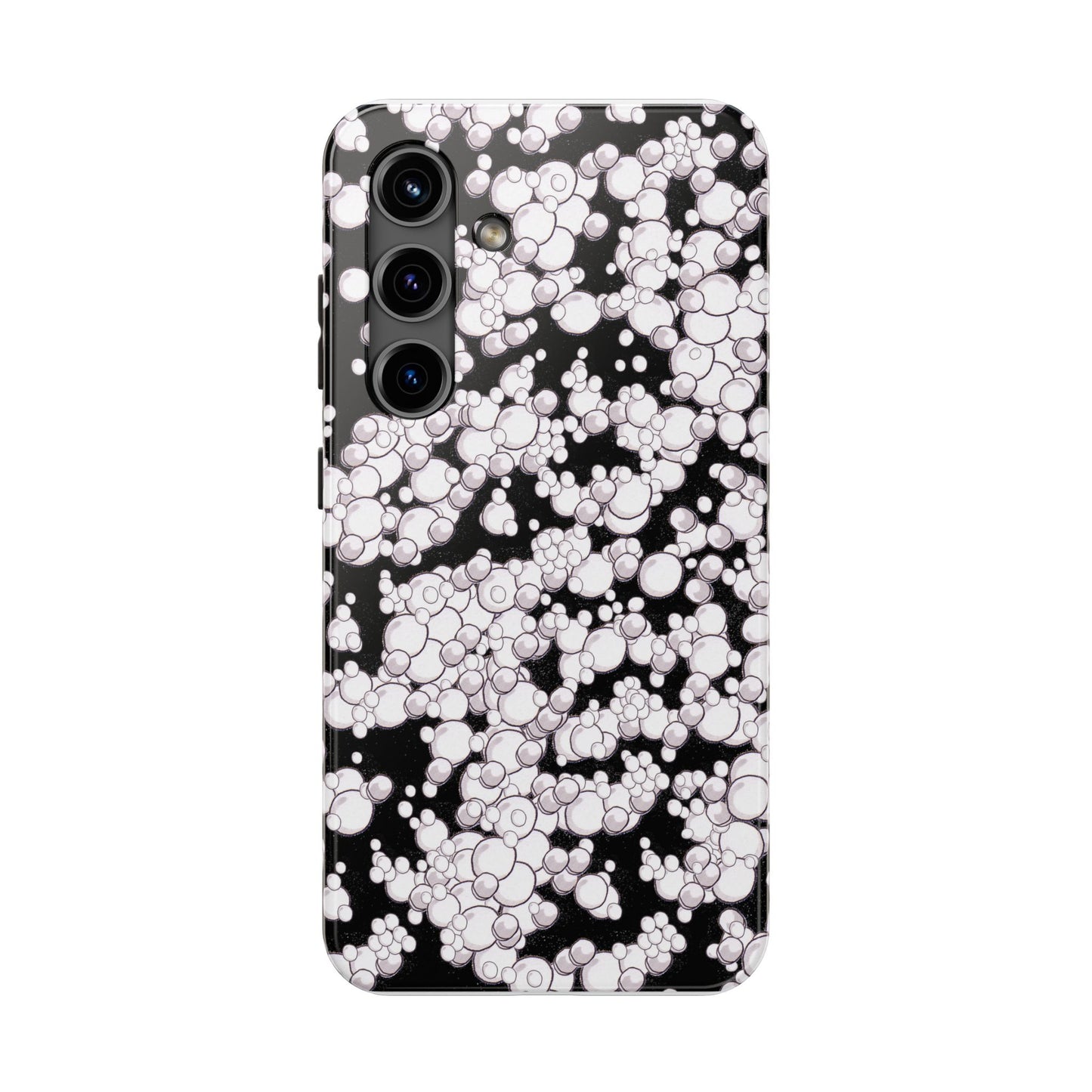 Bubble Dots Black Phone Case