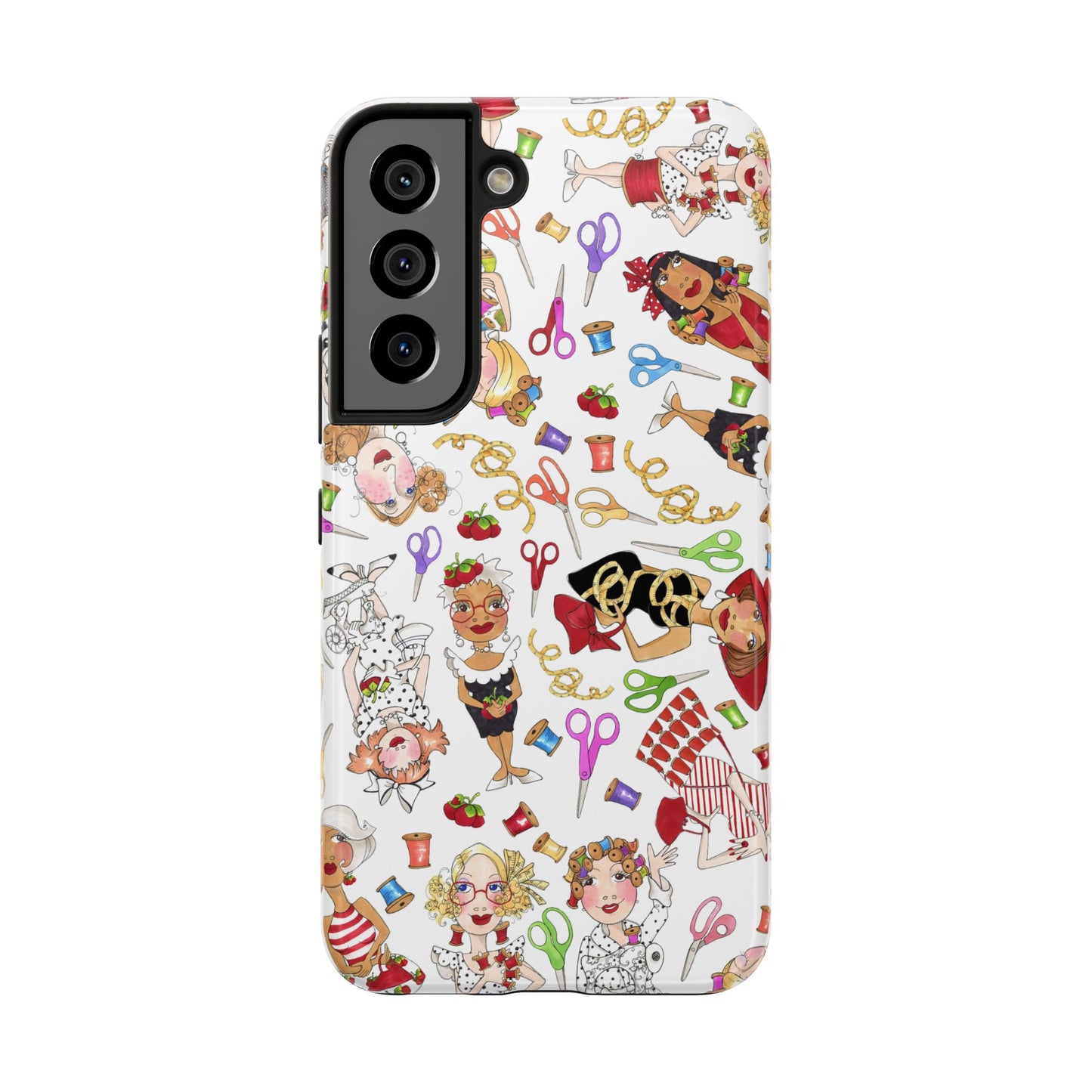 Sew Tossed White Phone Case
