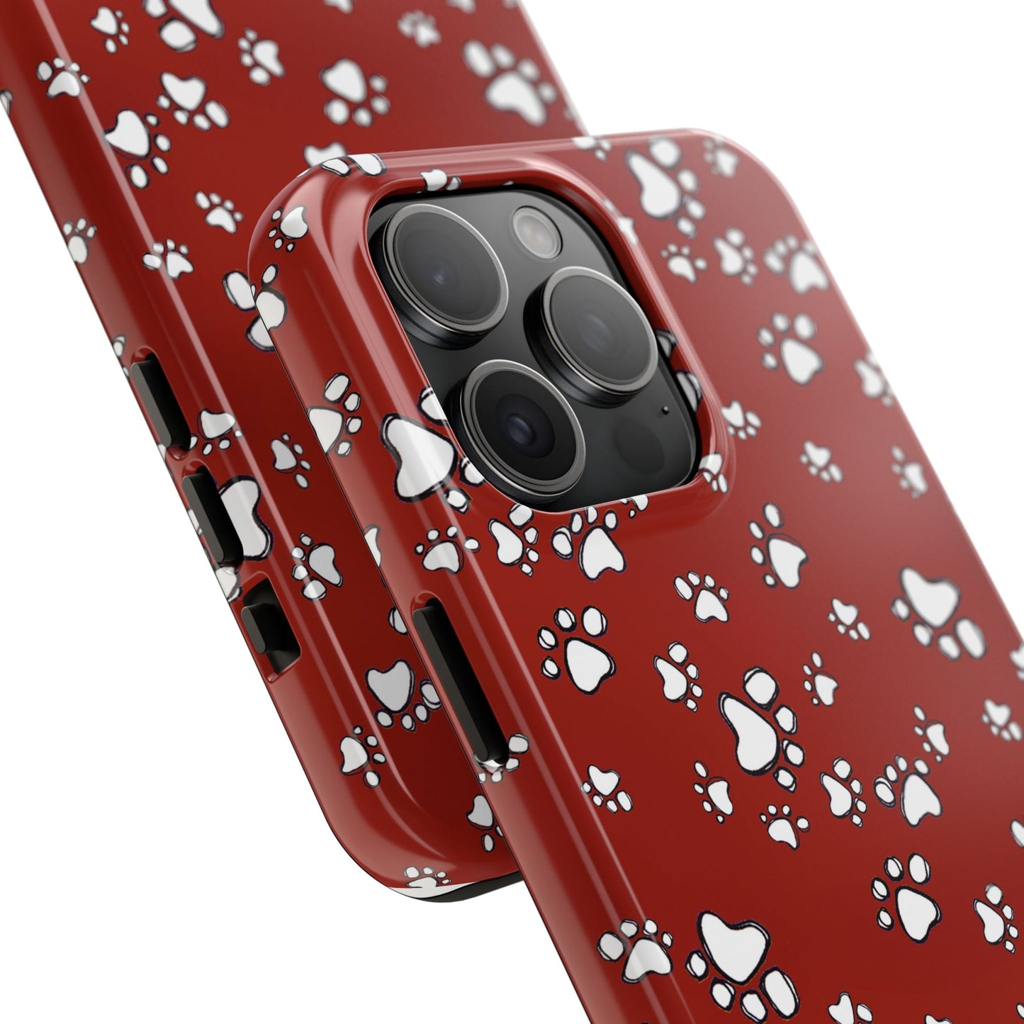 Paw Flakes Red Phone Case
