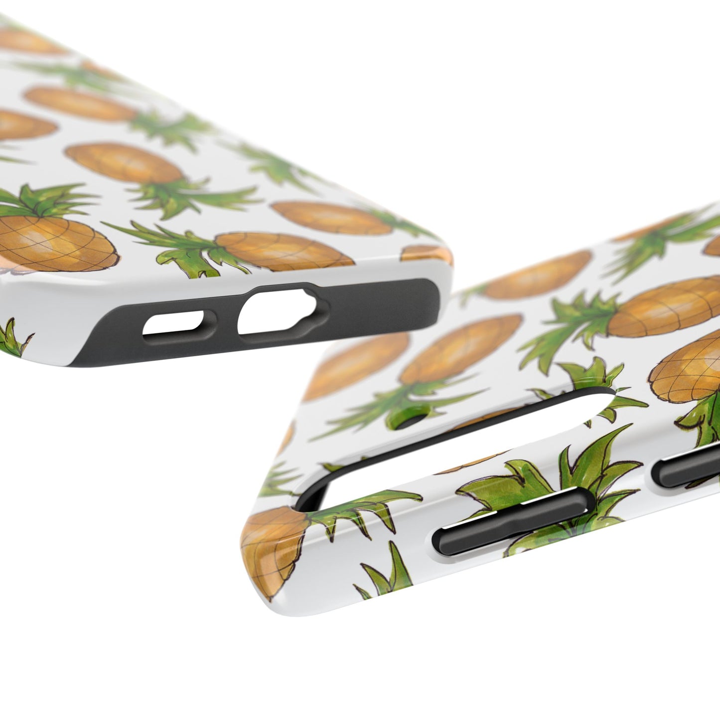 Pineapple Toss White Phone Case