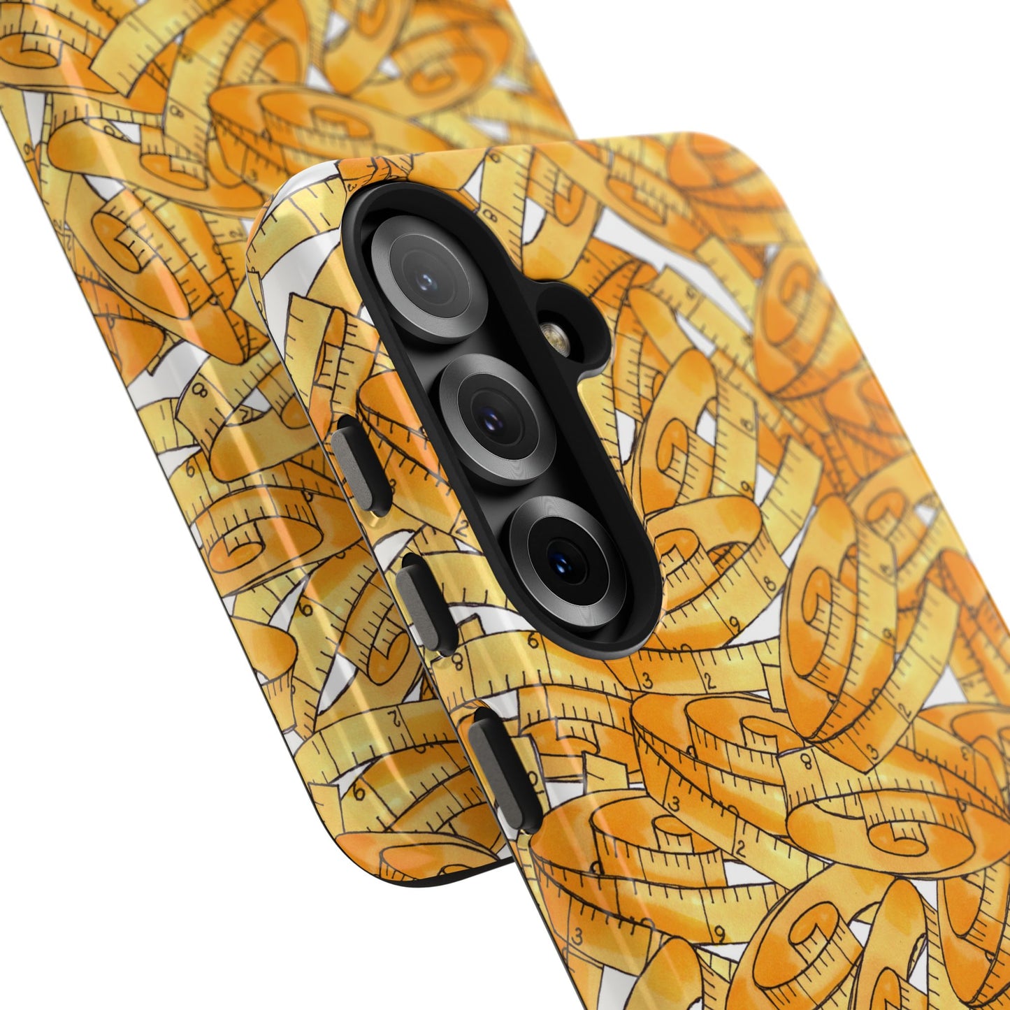 Tape Storm White / Yellow Phone Case