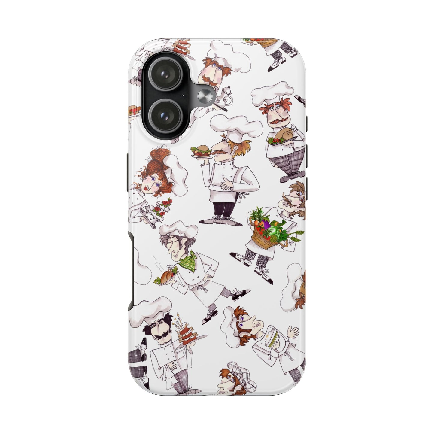 Tossed Chefs White Phone Case