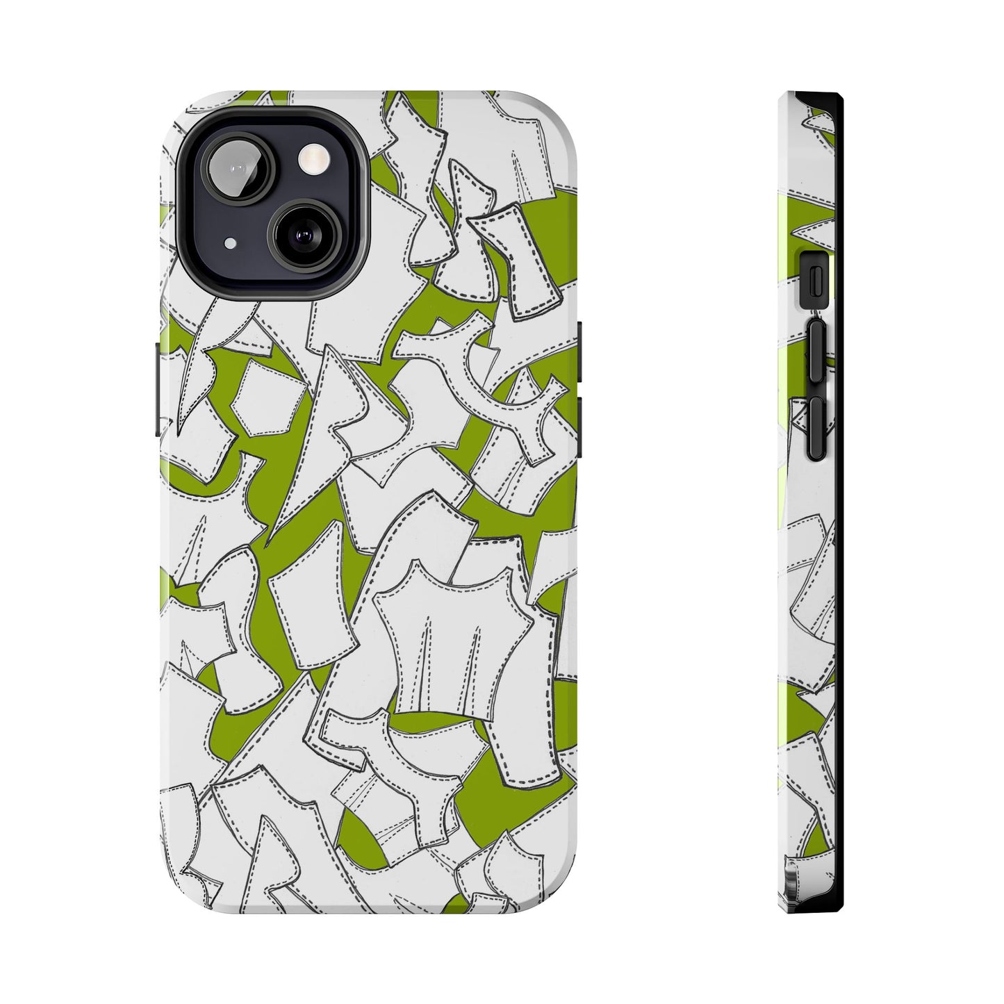 Pattern Pieces Chartreuse Phone Case