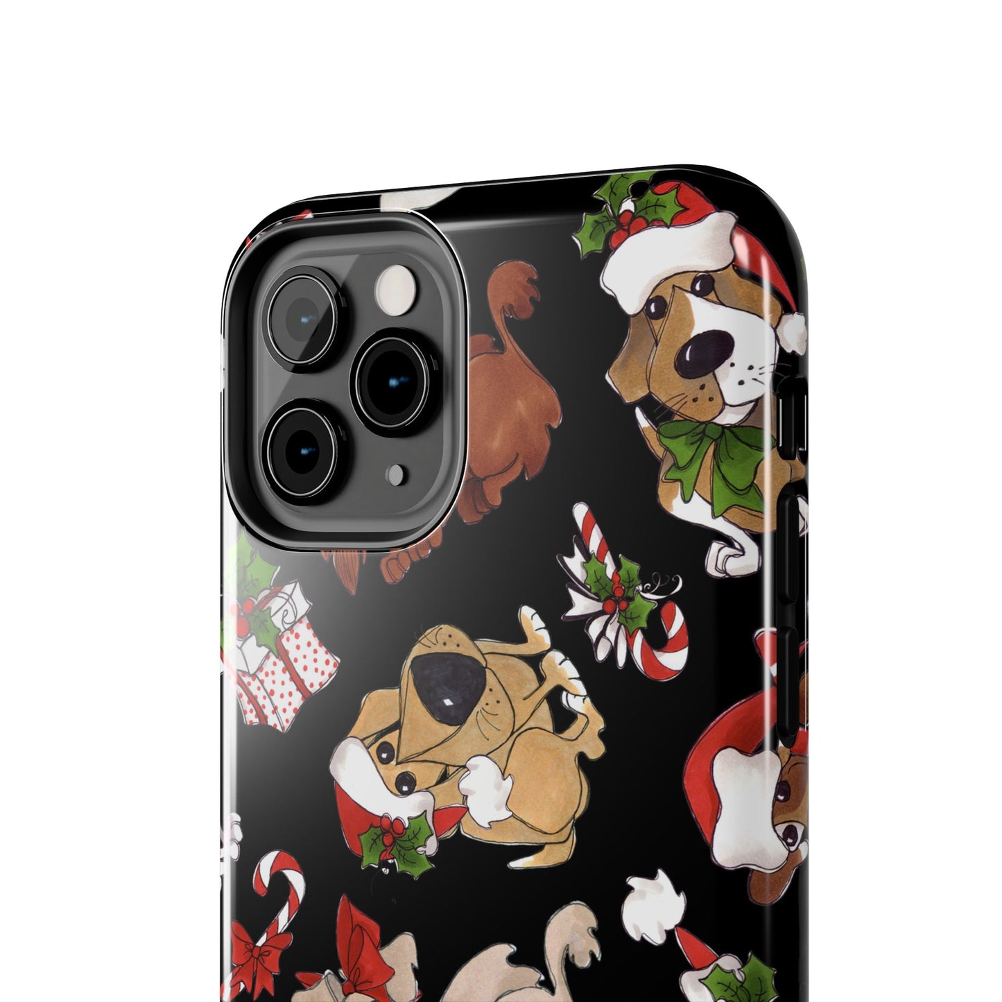 Doggie Toss Black Phone Case