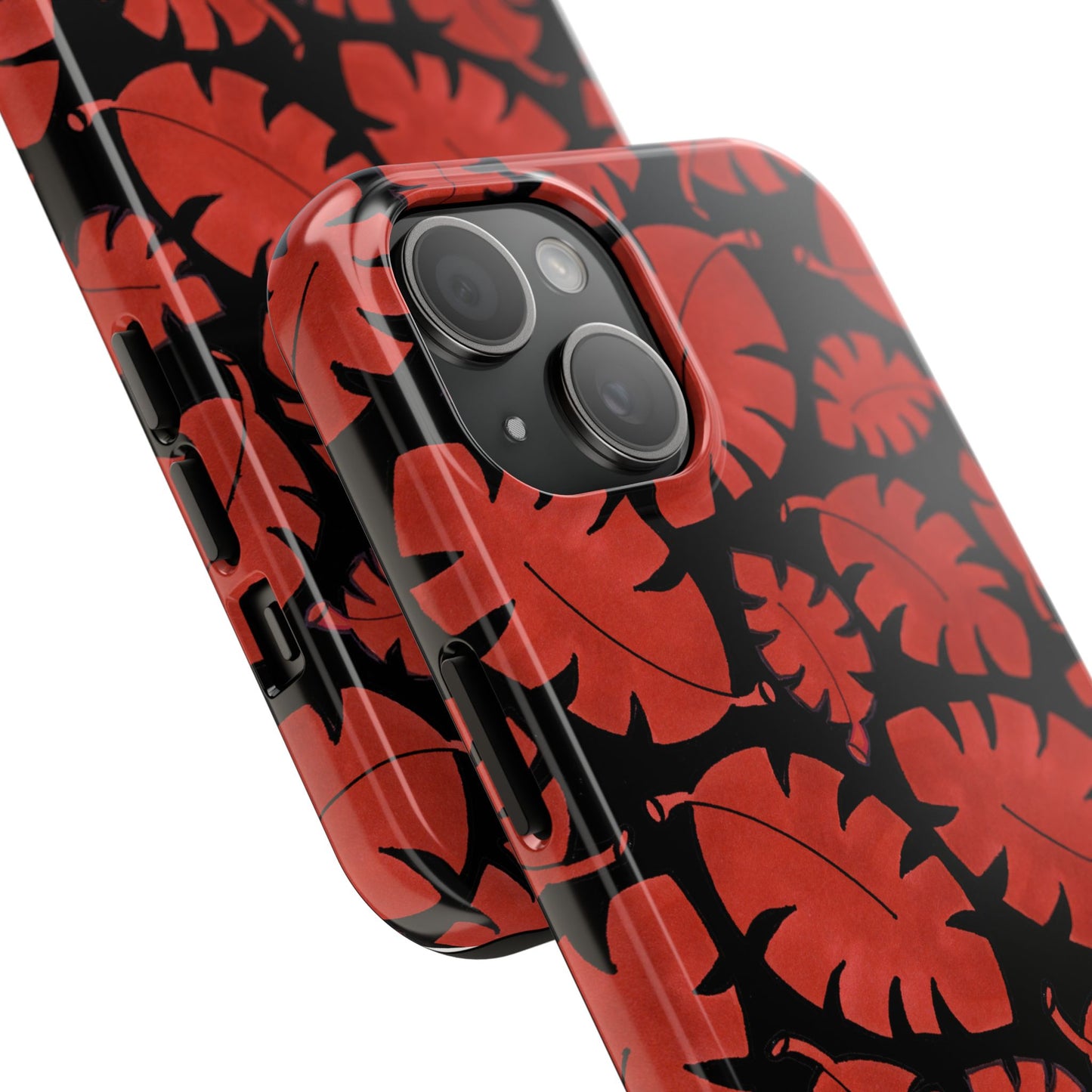 Red Bananas Black Phone Case