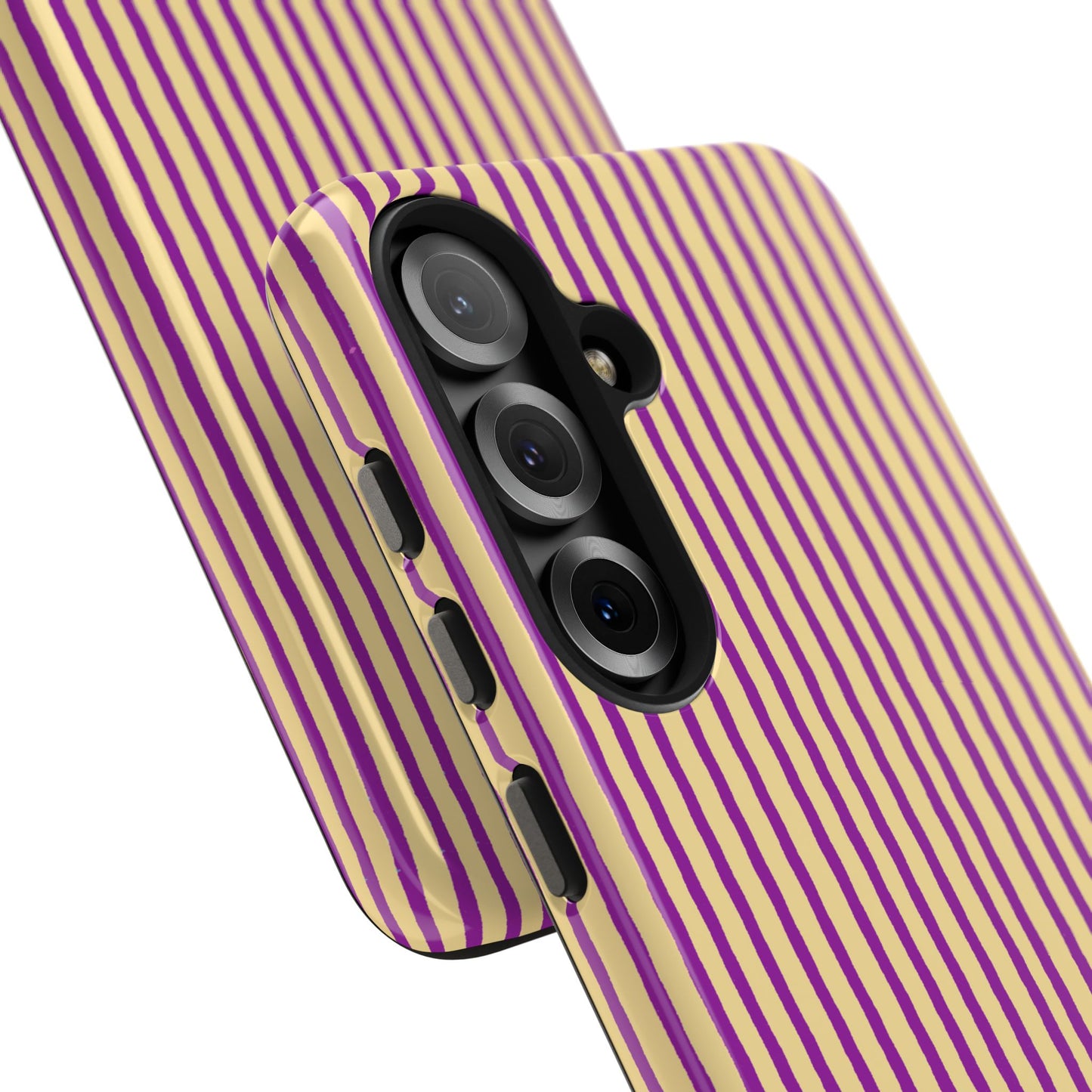 Stripe Yellow / Purple Phone Case