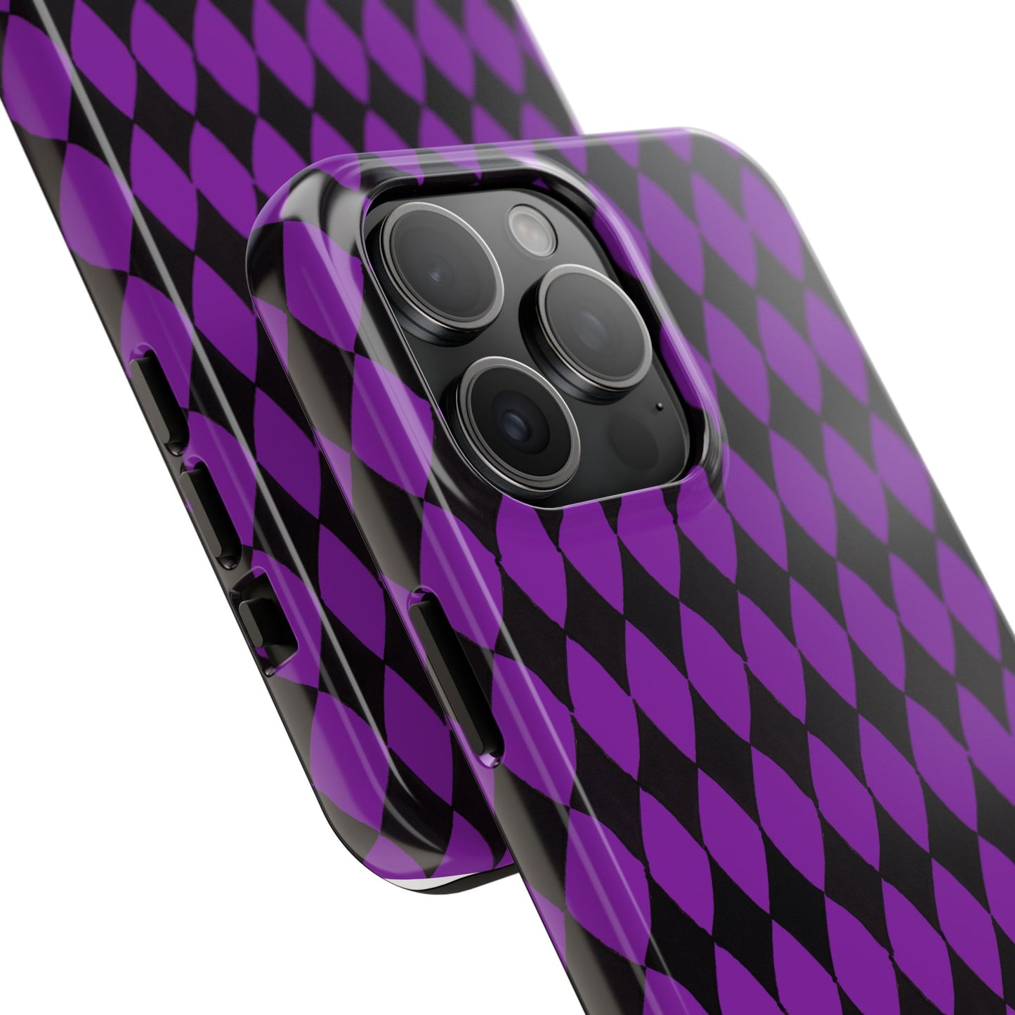 Diamond Purple / Black Phone Case