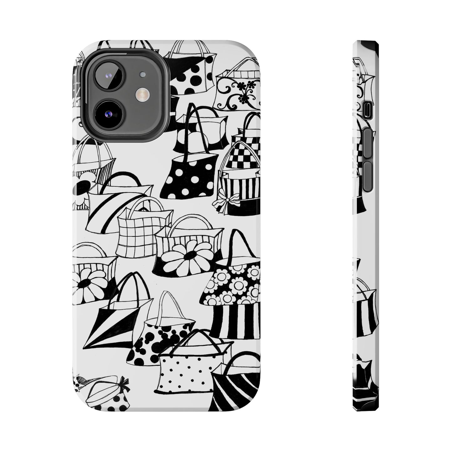 Totes White / Black Phone Case