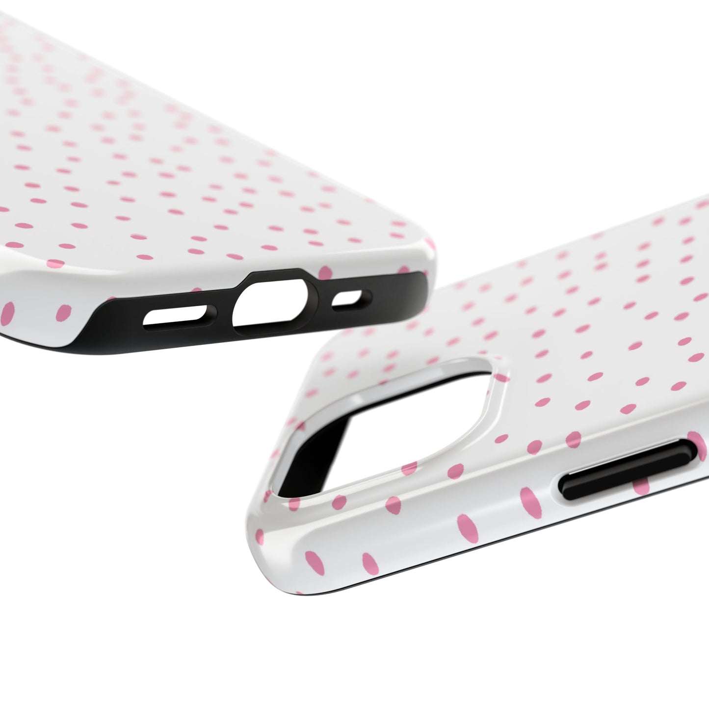 Dinky Dots White / Pink Phone Case