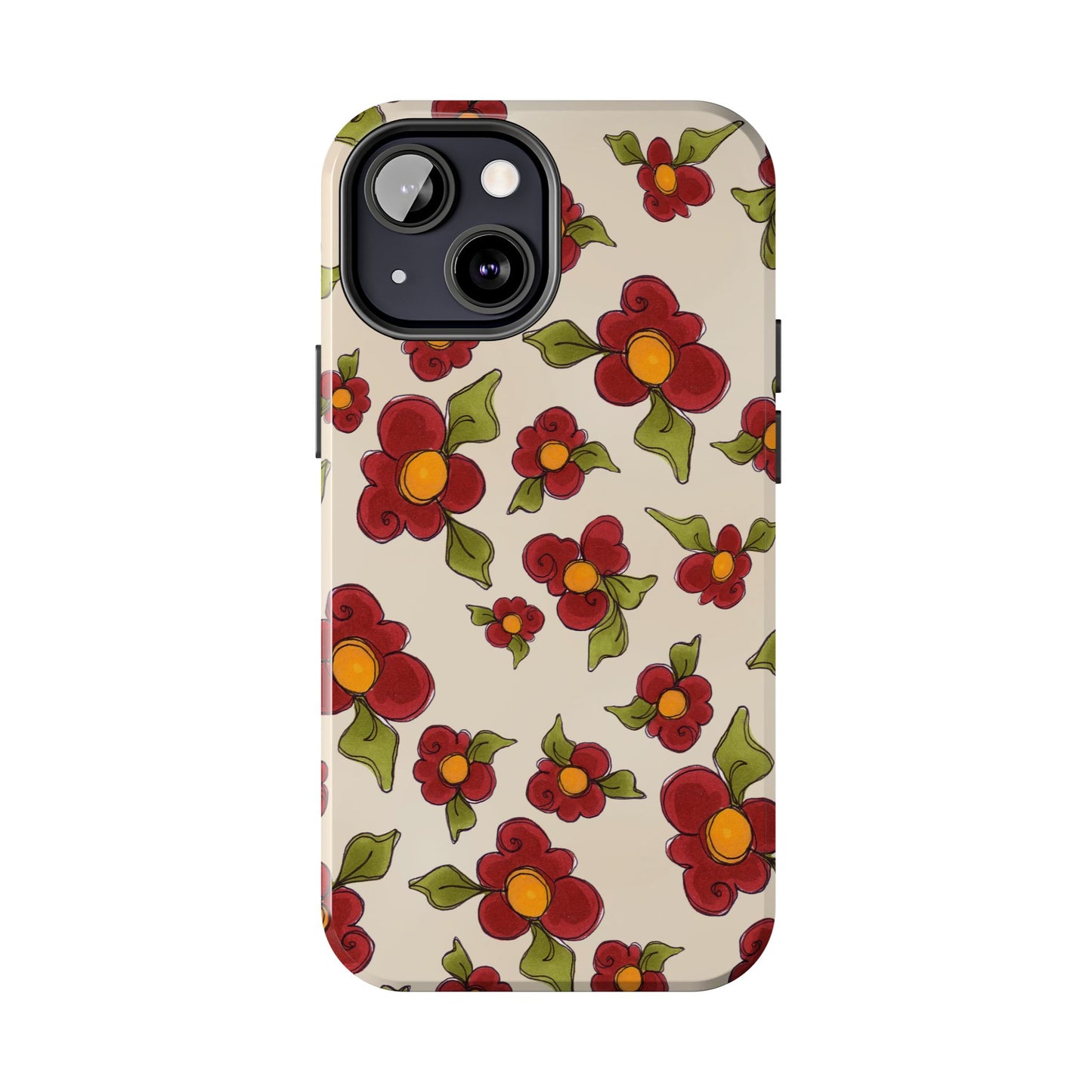 Chili Pepper Daisies Phone Case