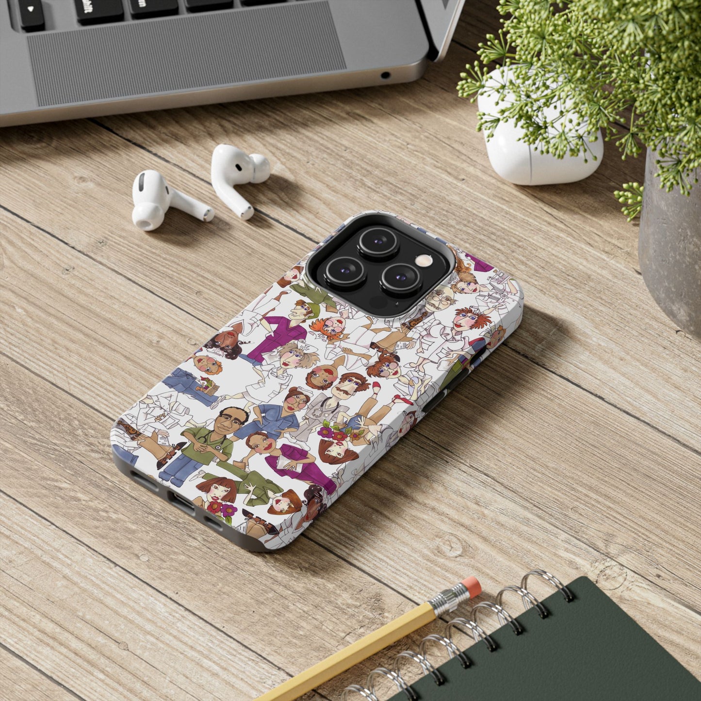 Diverse Nurse White Phone Case