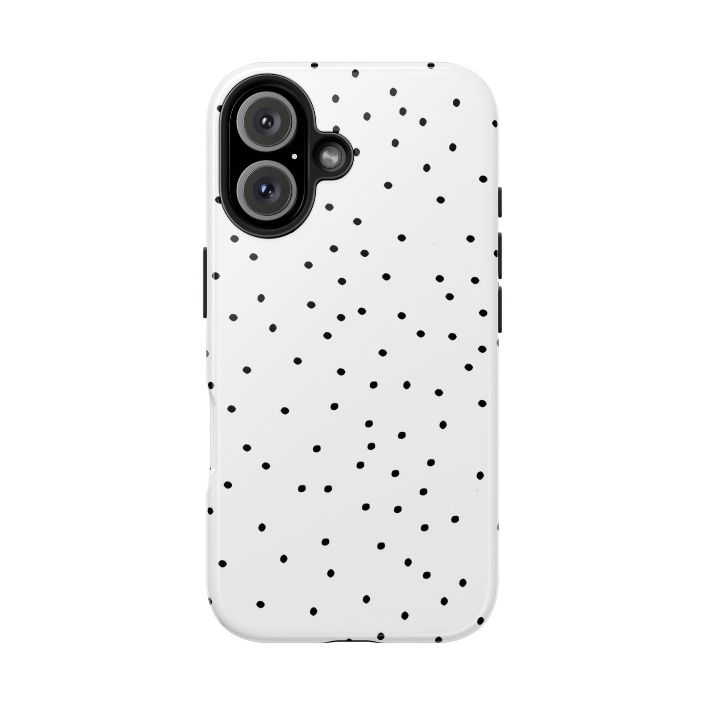 Space Dots White / Black Phone Case