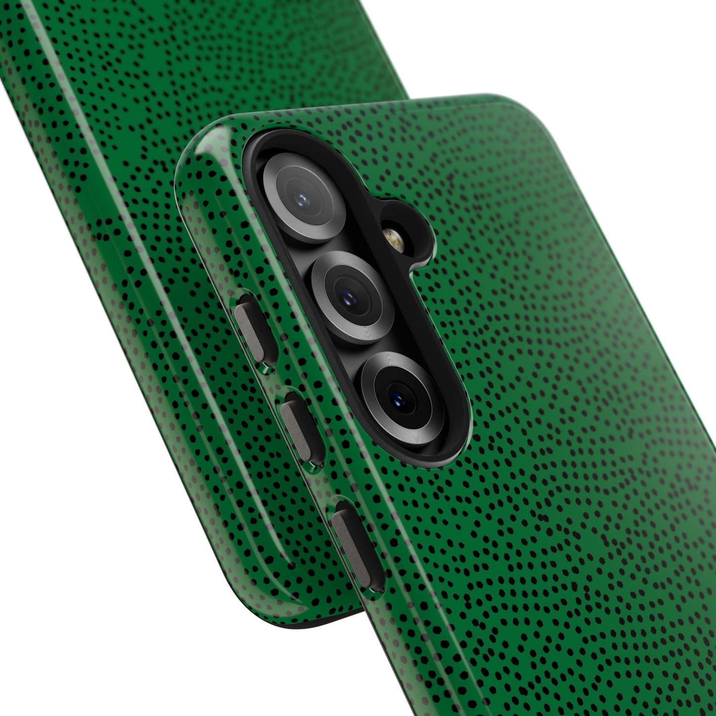 Mini Dot Green / Black Phone Case