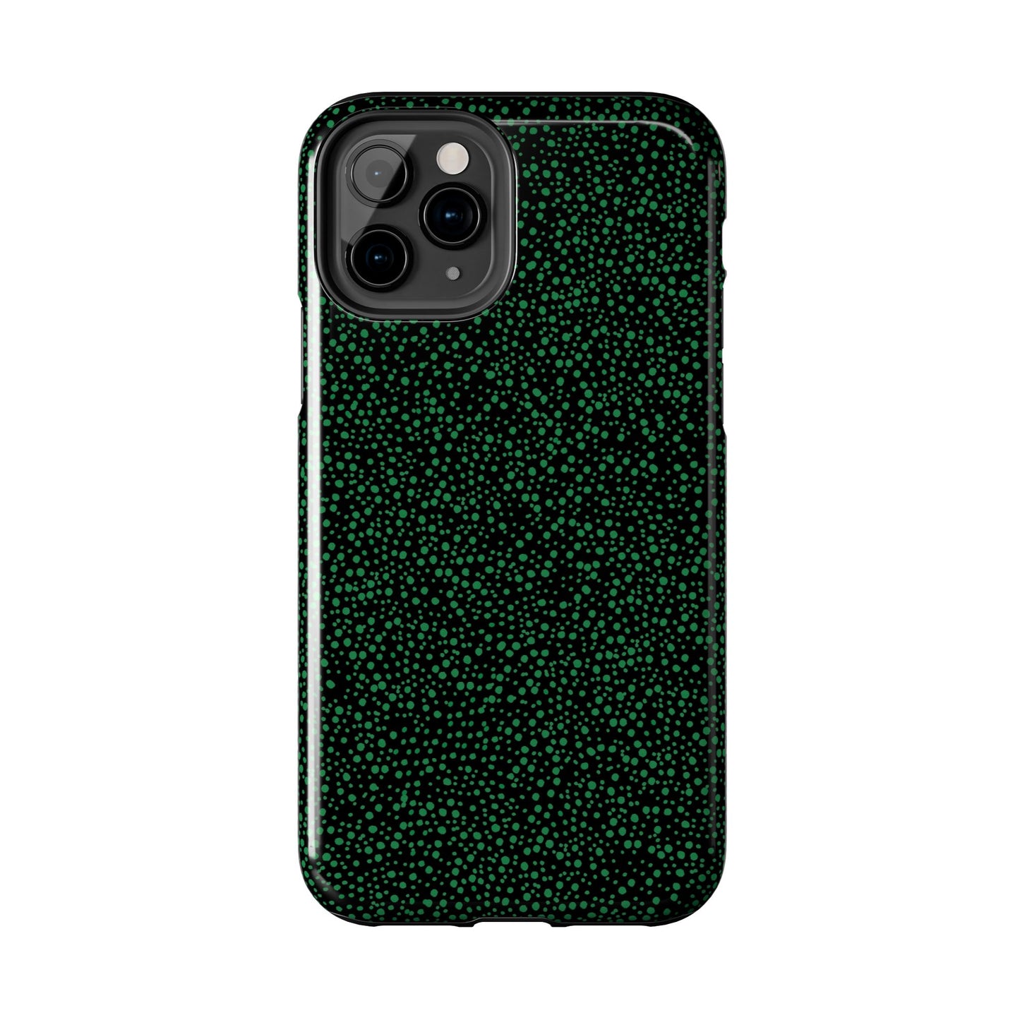 Confetti Black / Green Phone Case