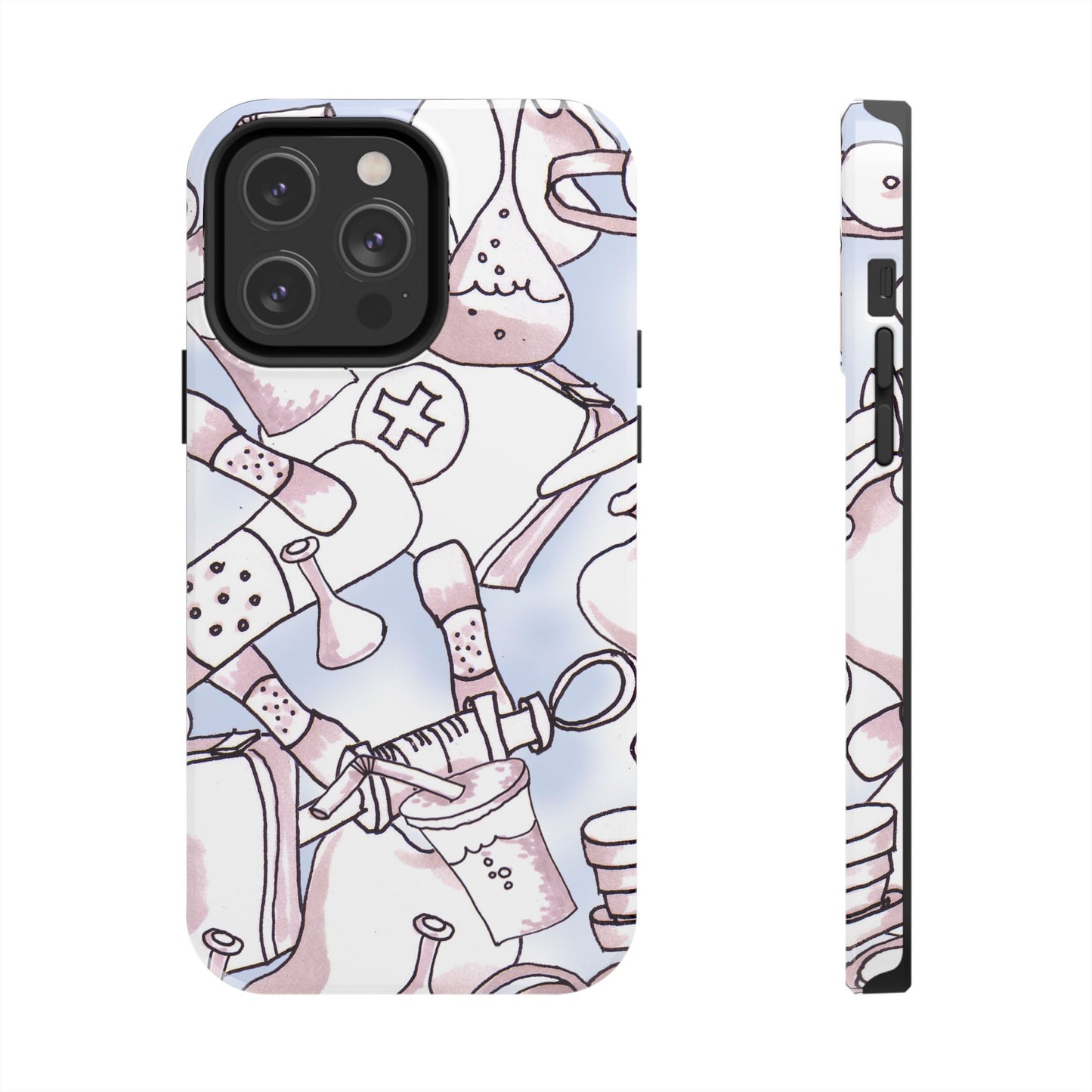 Med Stuff Blue Phone Case