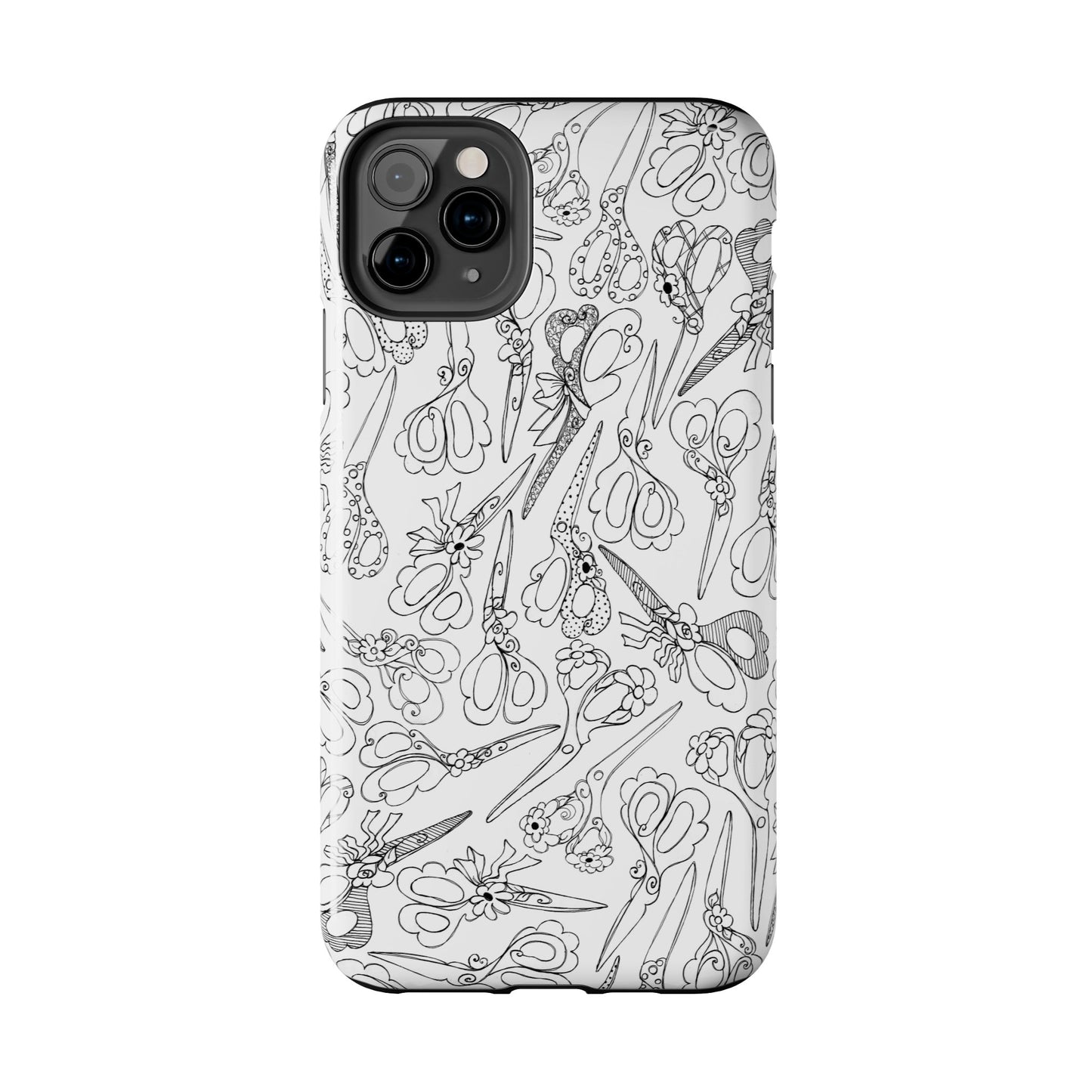 Scissor Blizzard White Phone Case