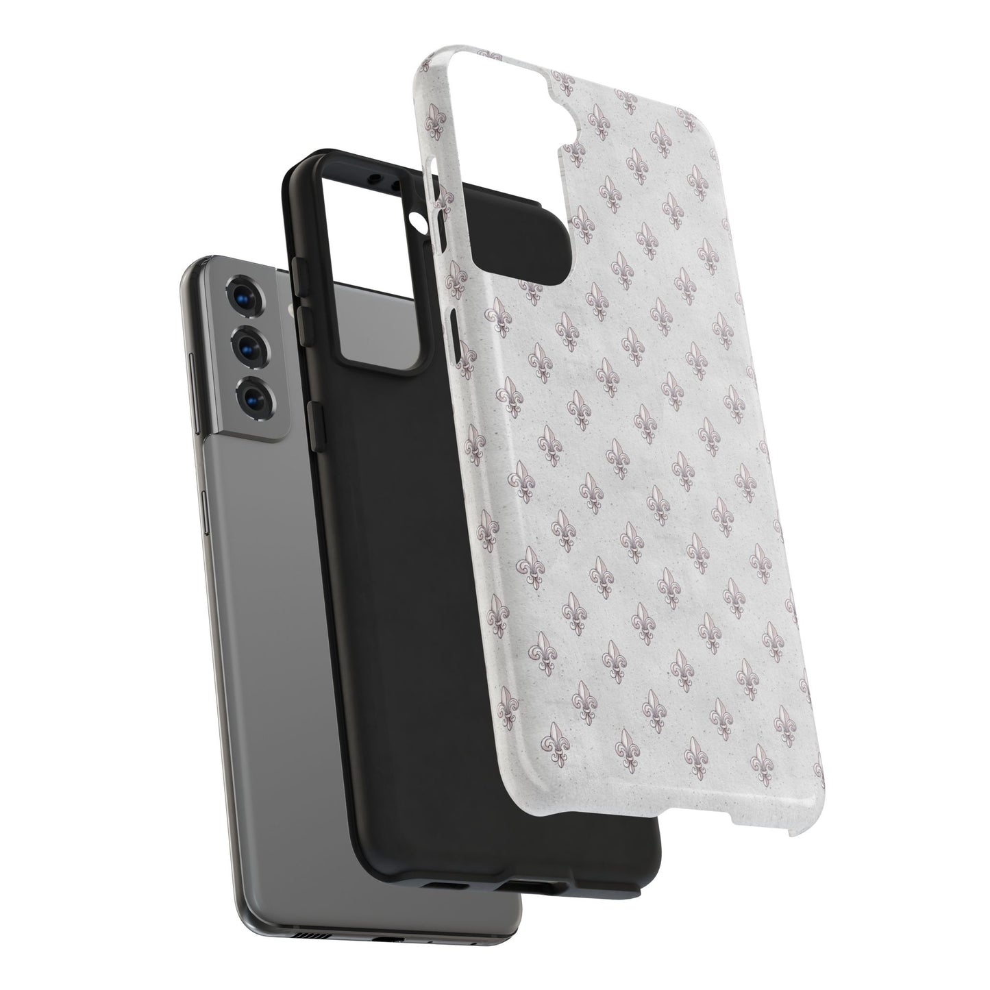 Fleurs Silver Phone Case