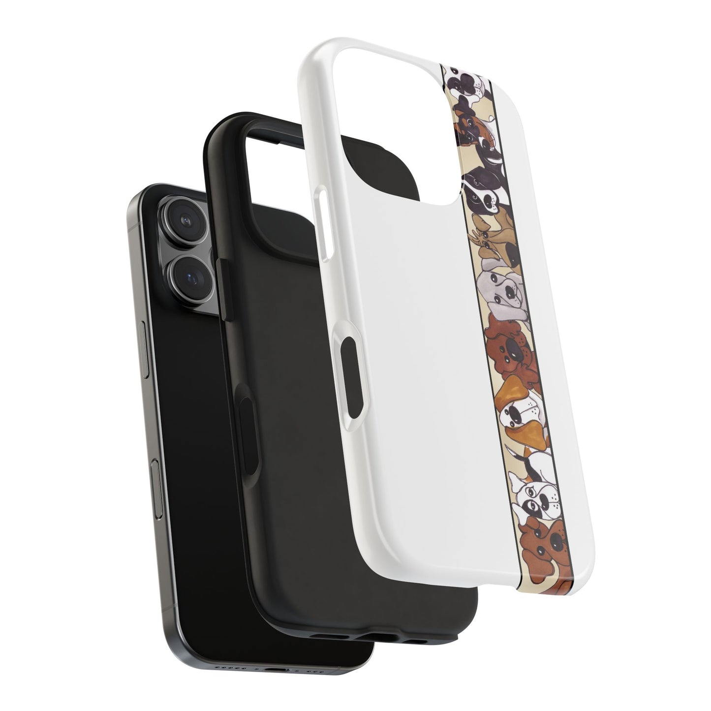 Doggie Delight Border Phone Case