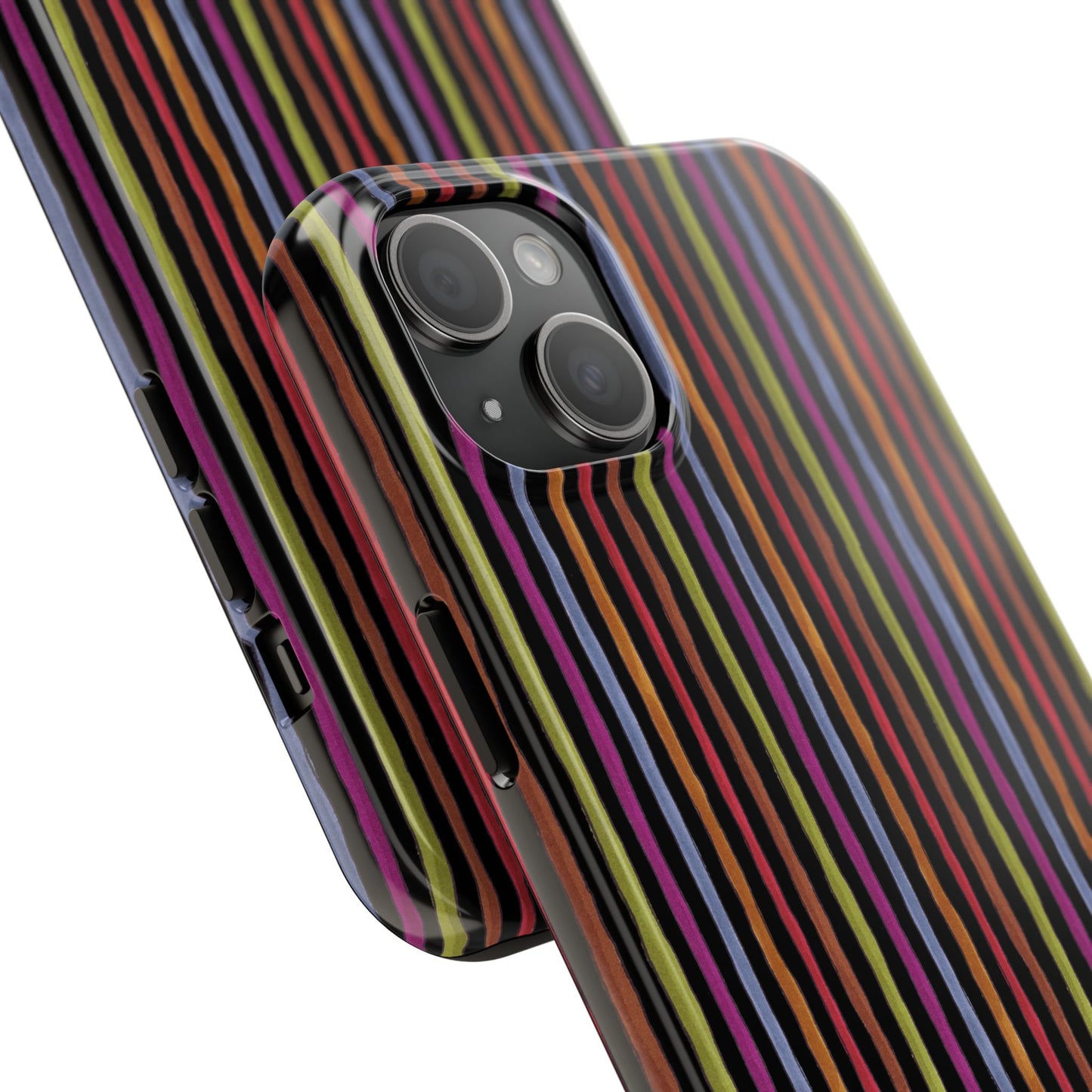 Stripe Black Phone Case