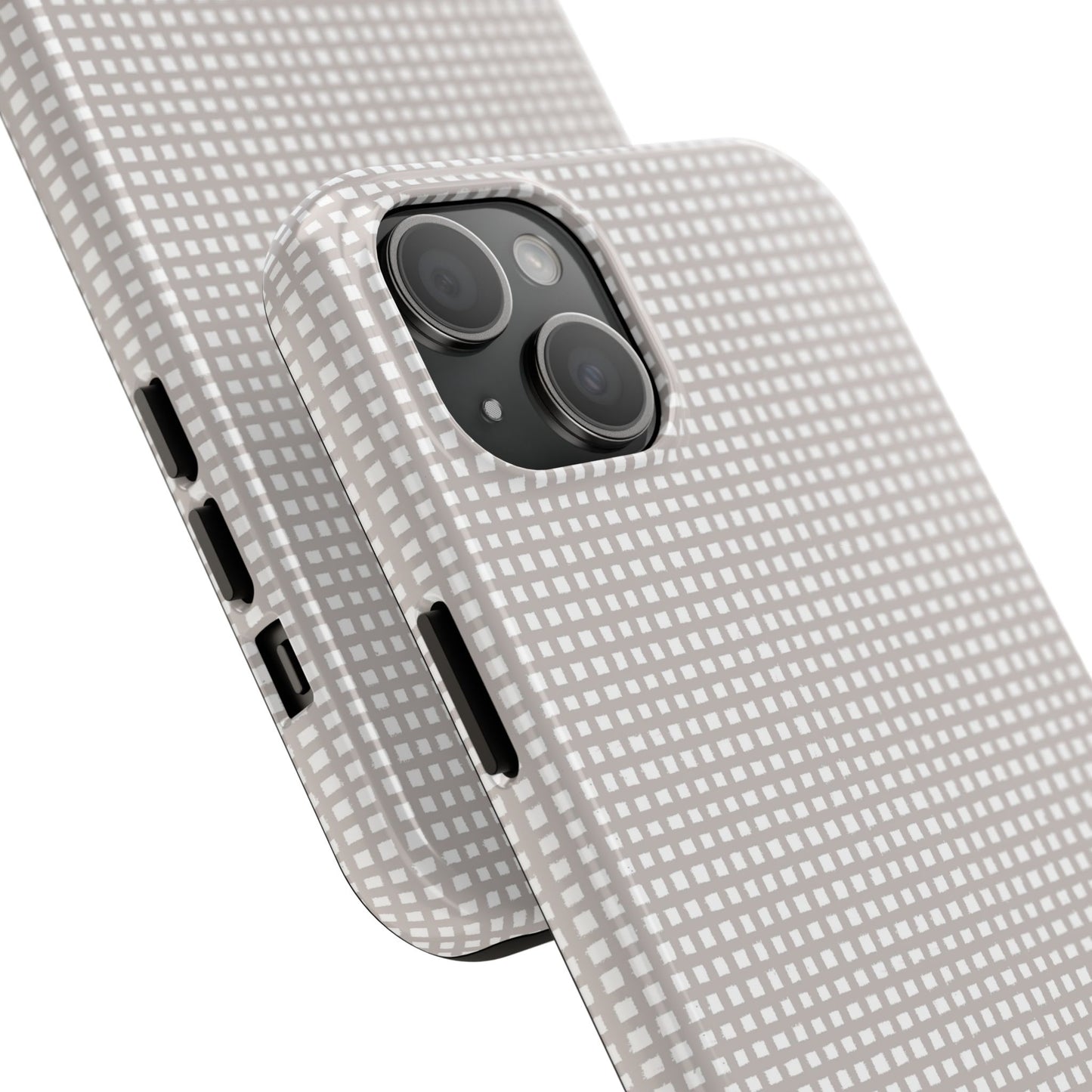 Chipper Check Gray Phone Case