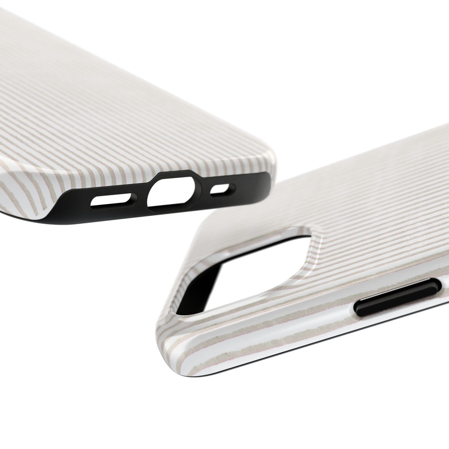 Stripe White / Gray Phone Case