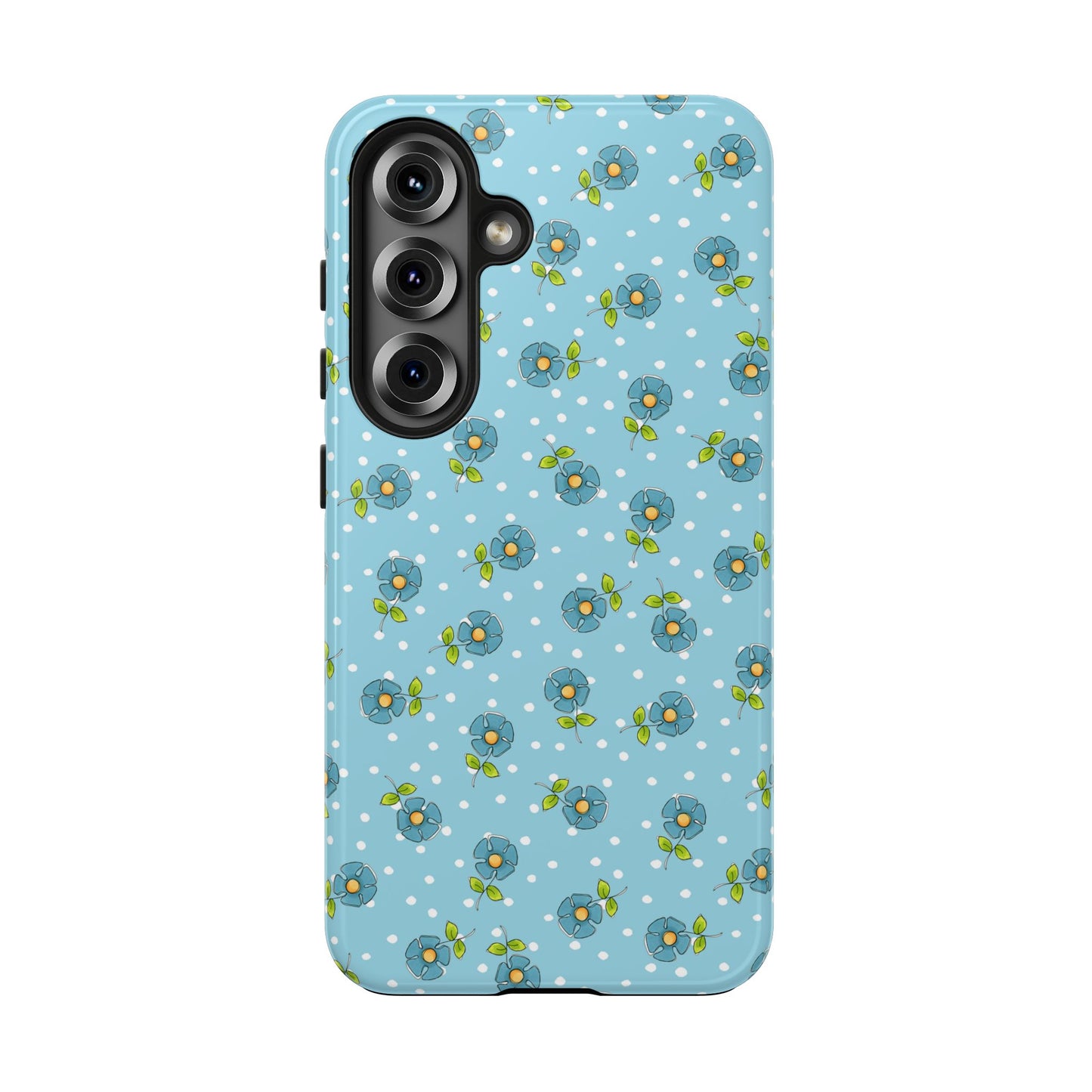 Daisy Dots Turquoise Phone Case