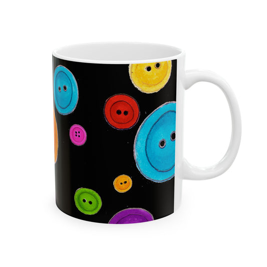 Button Dots Black Cup
