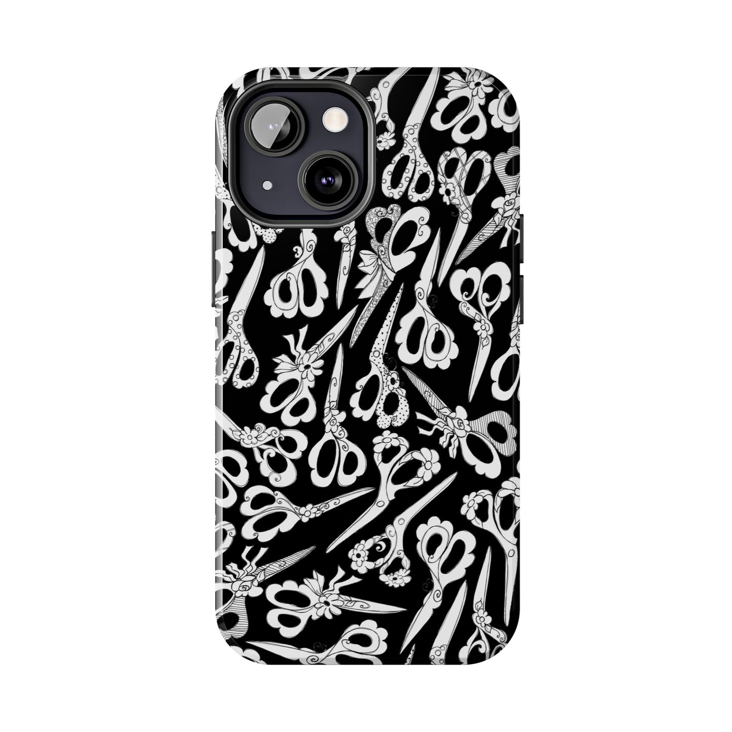 Scissor Blizzard Black Phone Case