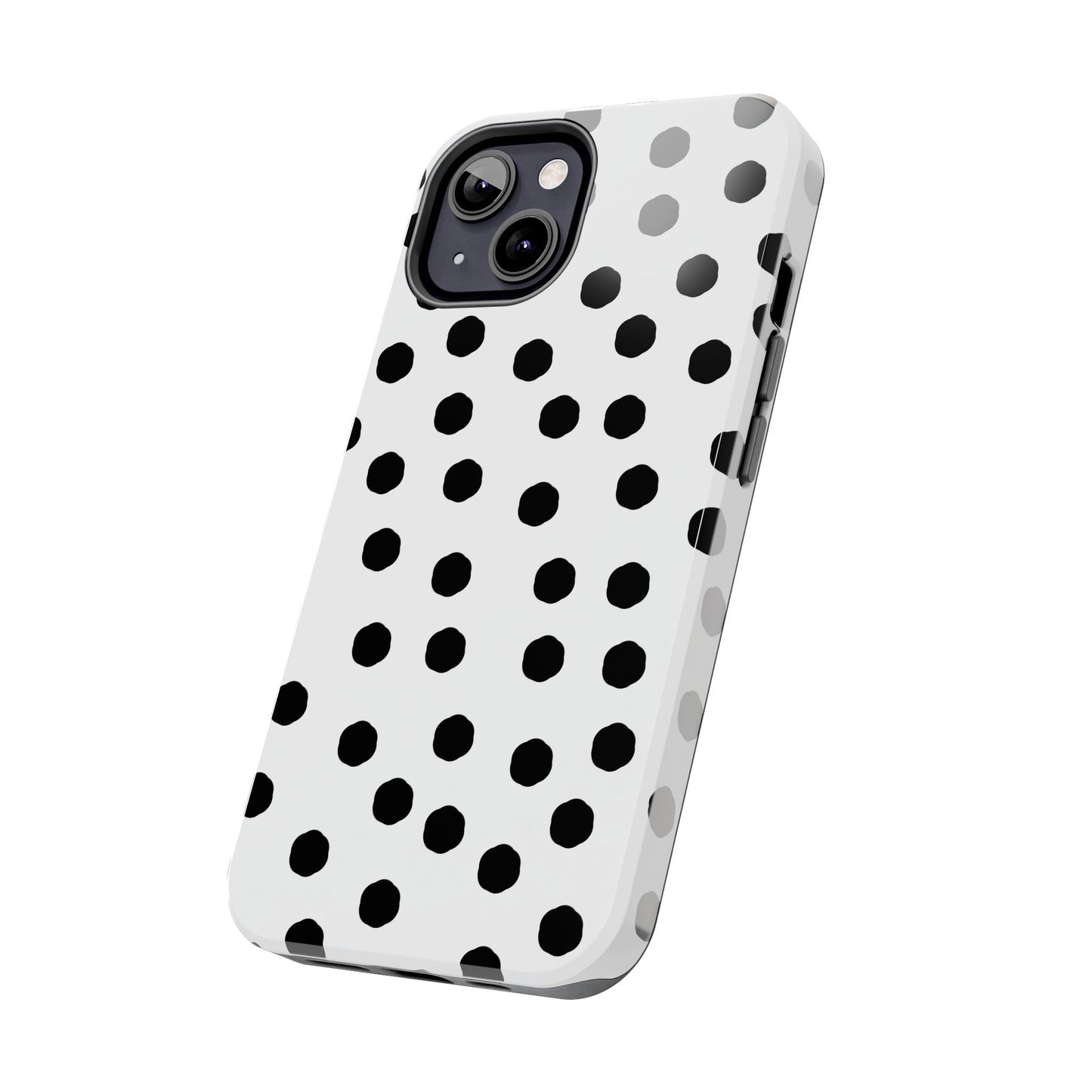 Jumbo Dots White / Black Phone Case
