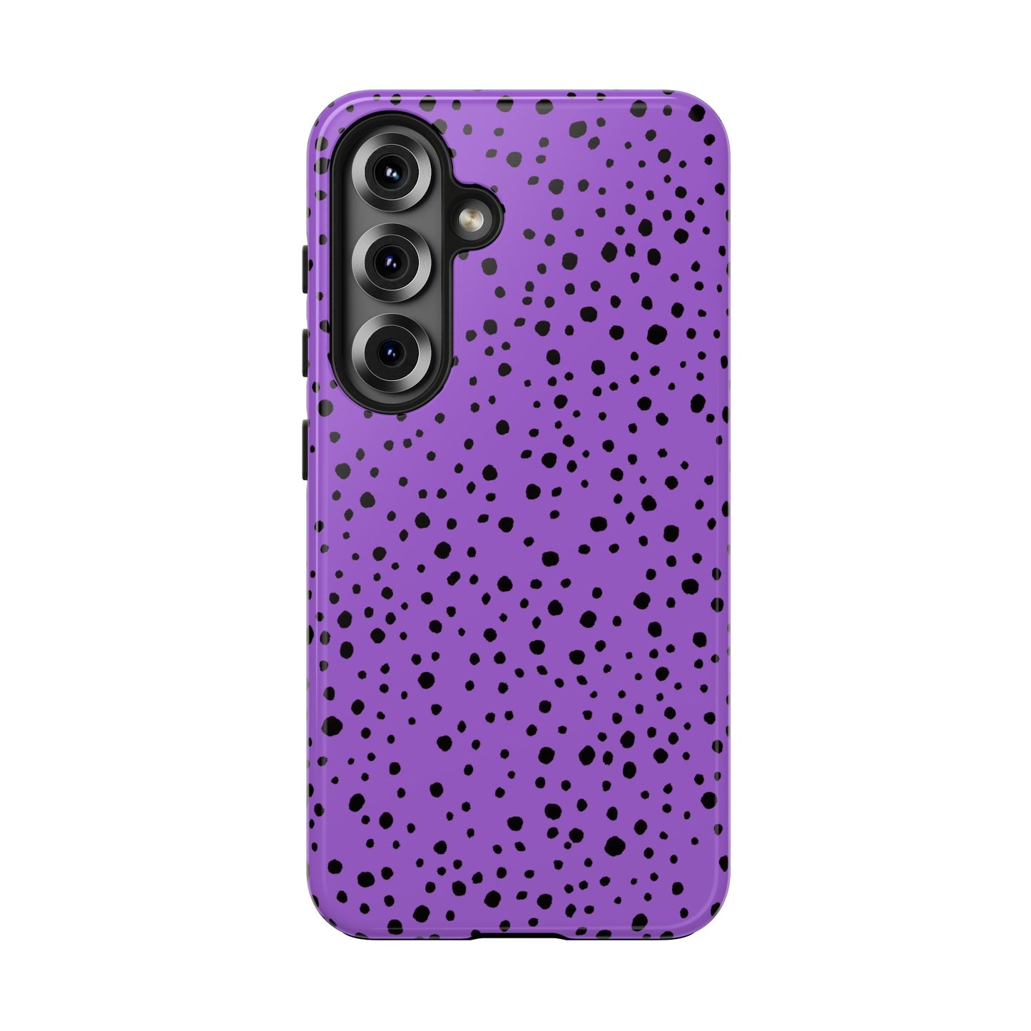 Pepper Dots Purple / Black Phone Case