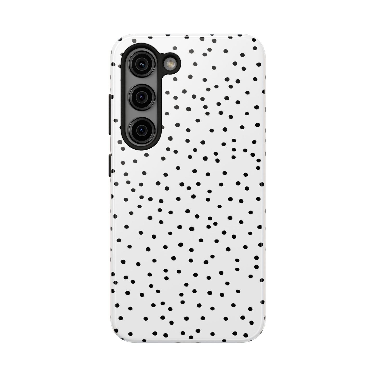 Dinky Dots White / Black Phone Case