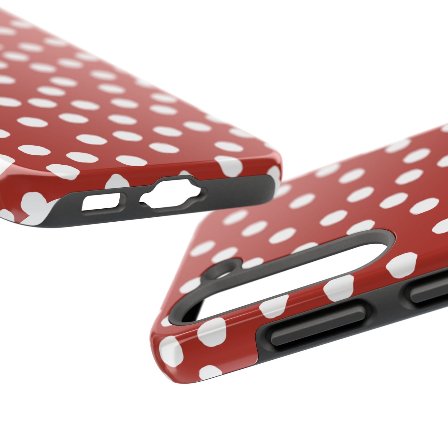 Jumbo Dots Red / White Phone Case