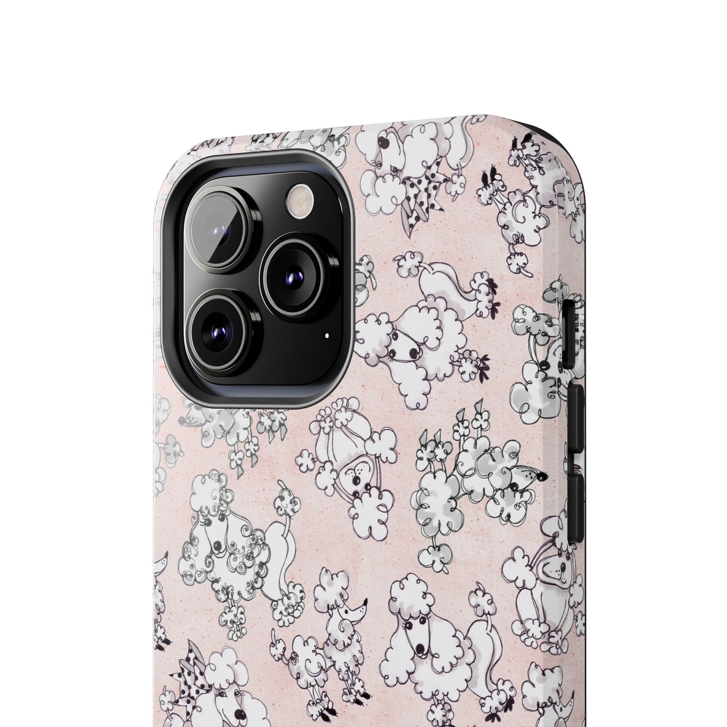 Paris Poodles Pink Phone Case
