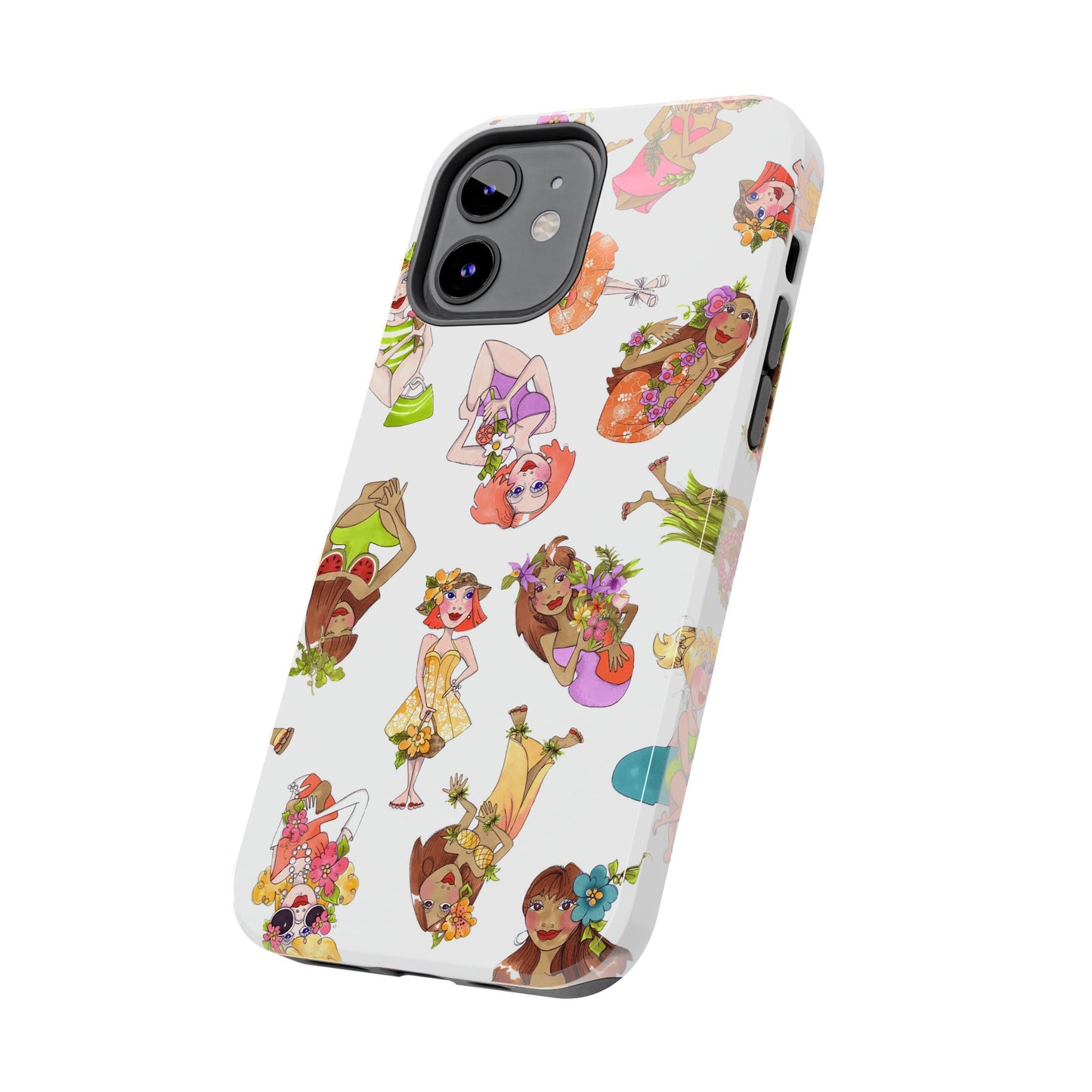 Island Toss White Phone Case