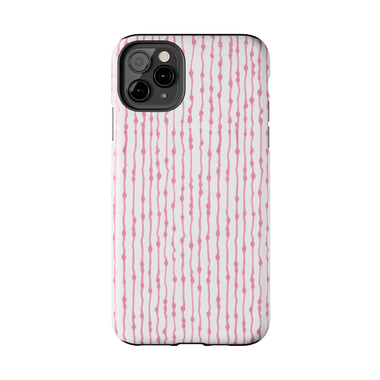 Faux Seersucker White / Pink Phone Case
